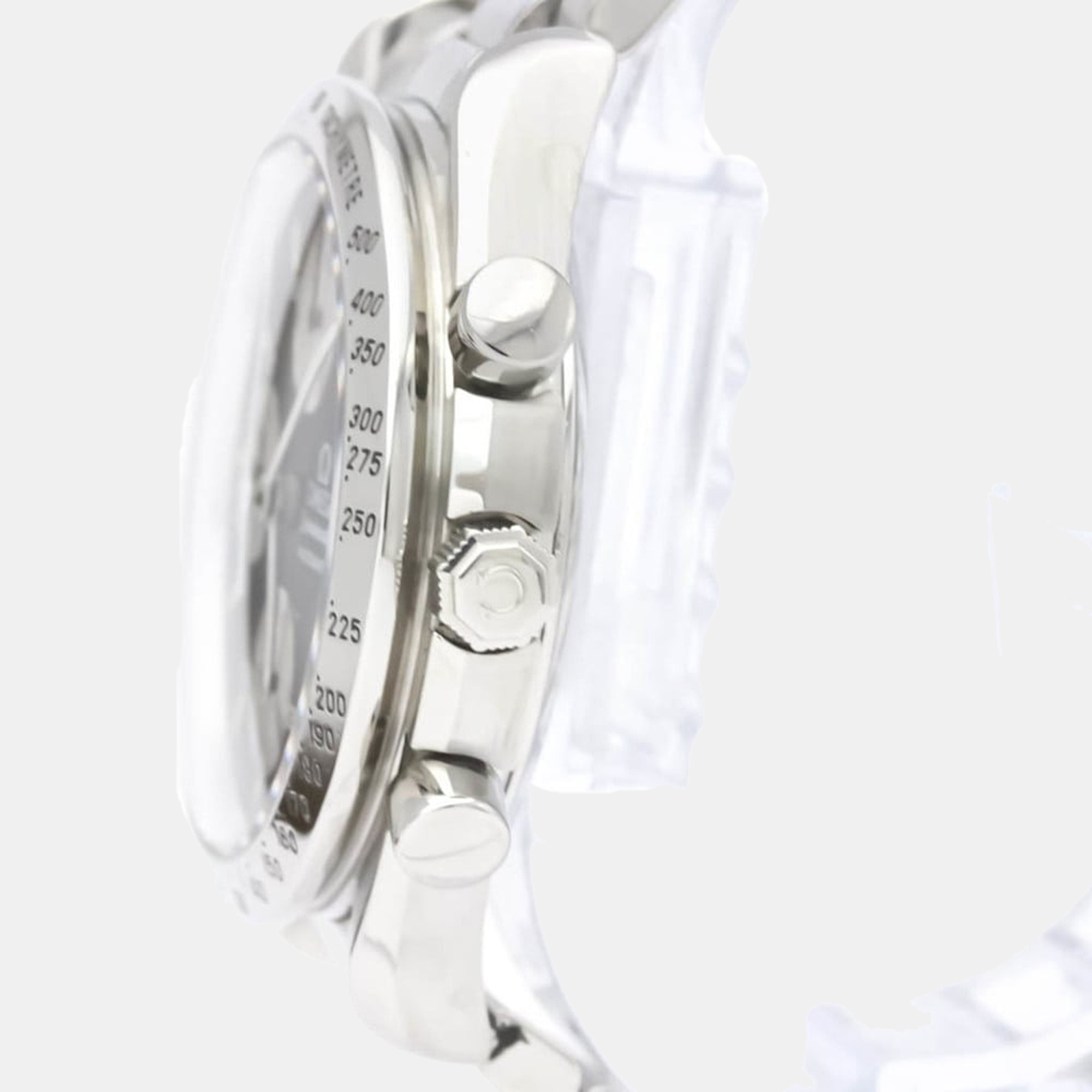 

Omega Black Stainless Steel Speedmaster Date 3511.50 Automatic Men's Wristwatch 39 mm