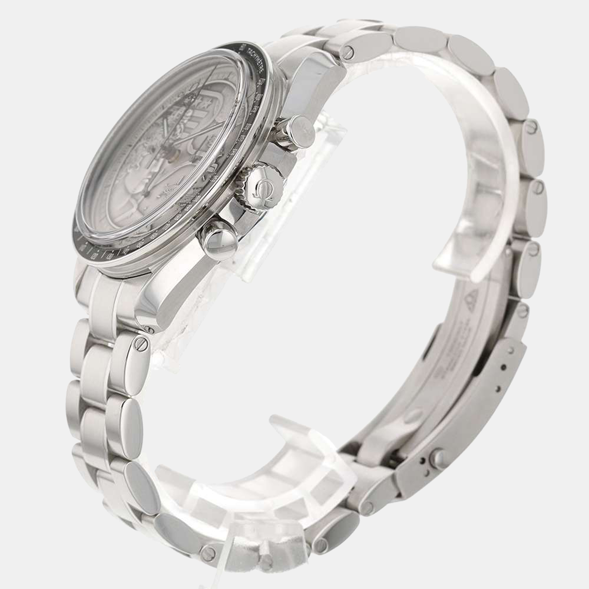 

Omega Silver Stainless Steel Speedmaster Apollo XVII 311.30.42.30.99.002 Manual Winding Men's Wristwatch 42 mm