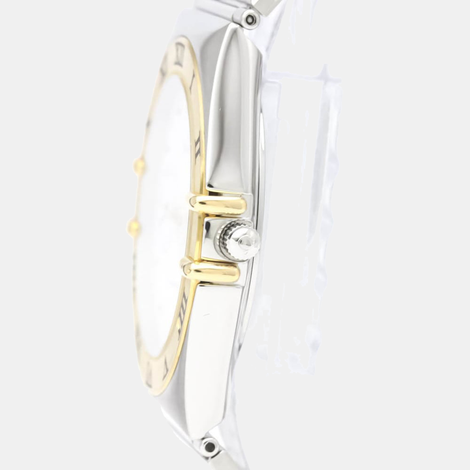 

Omega White 18k Yellow Gold And Stainless Steel Constellation 396.1070 Quartz Men's Wristwatch 33 mm