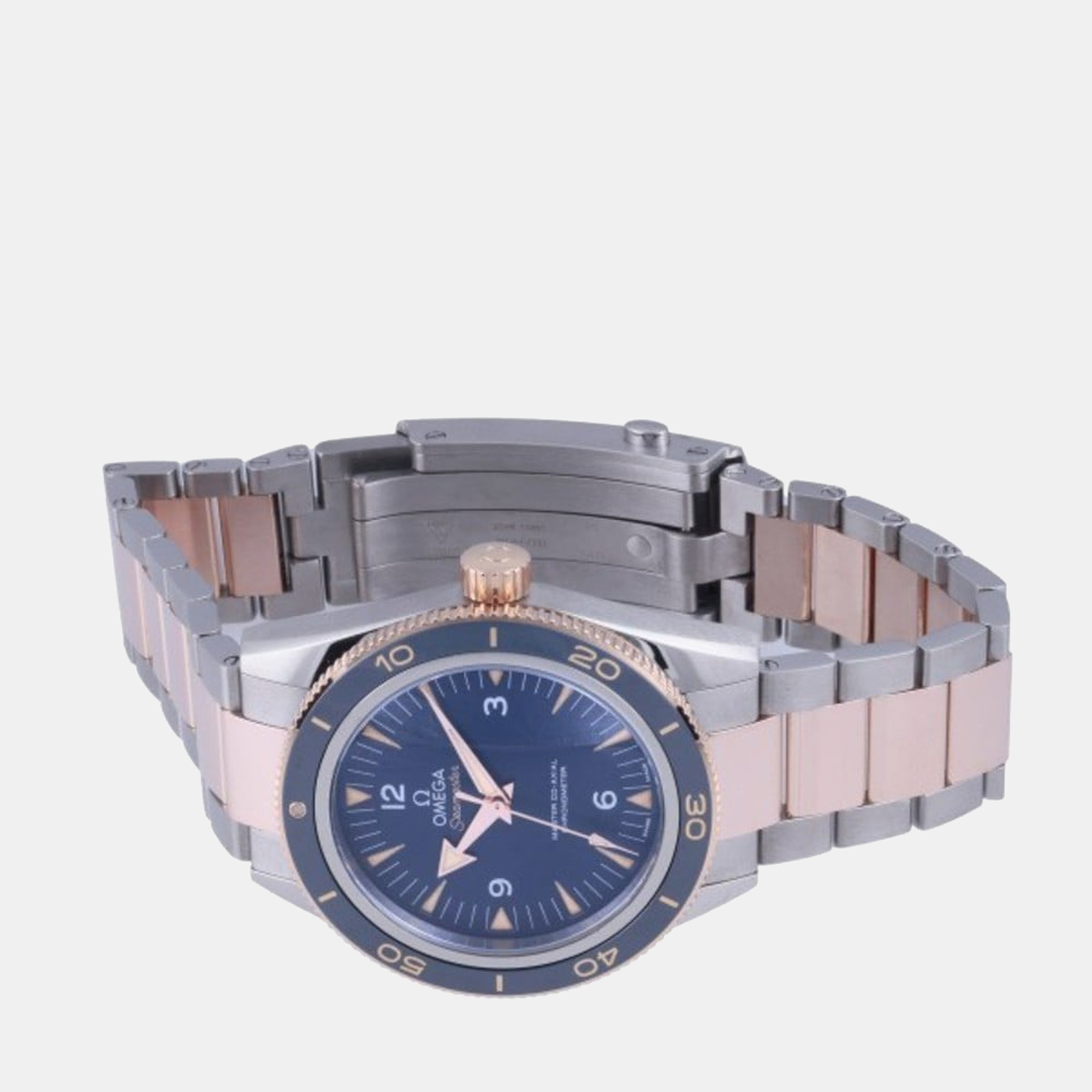 

Omega Blue 18k Rose Gold And Titanium Seamaster 233.60.41.21.03.001 Automatic Men's Wristwatch 41 mm