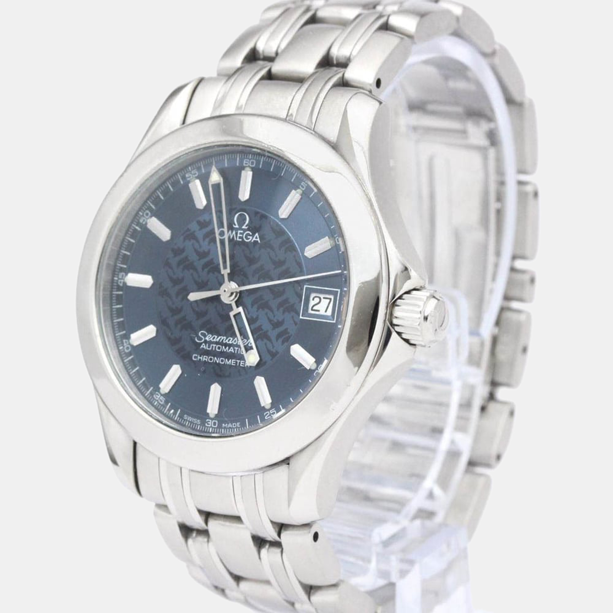 

Omega Blue Stainless Steel Seamaster 2506.80 Automatic Men's Wristwatch 36 mm