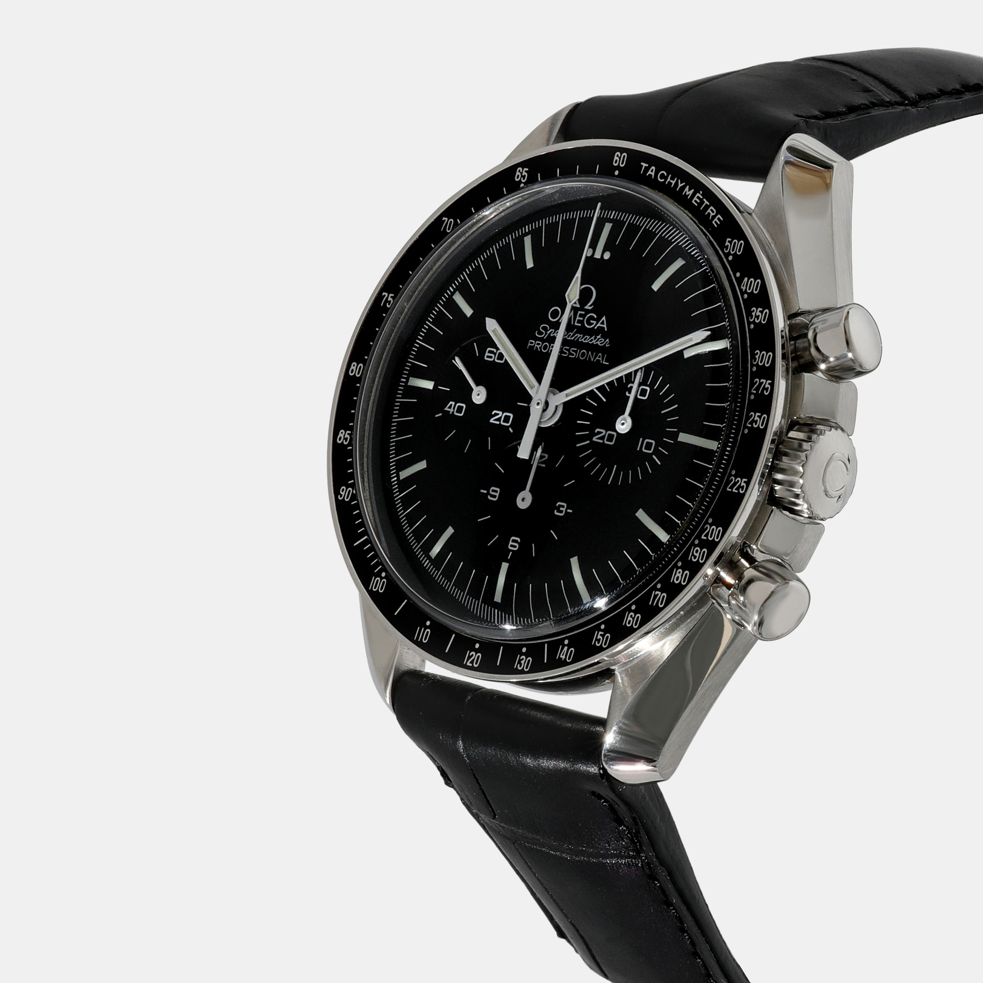 

Omega Black Stainless Steel Speedmaster Moonwatch 311.33.42.30.01.001 Automatic Men's Wristwatch 42 mm