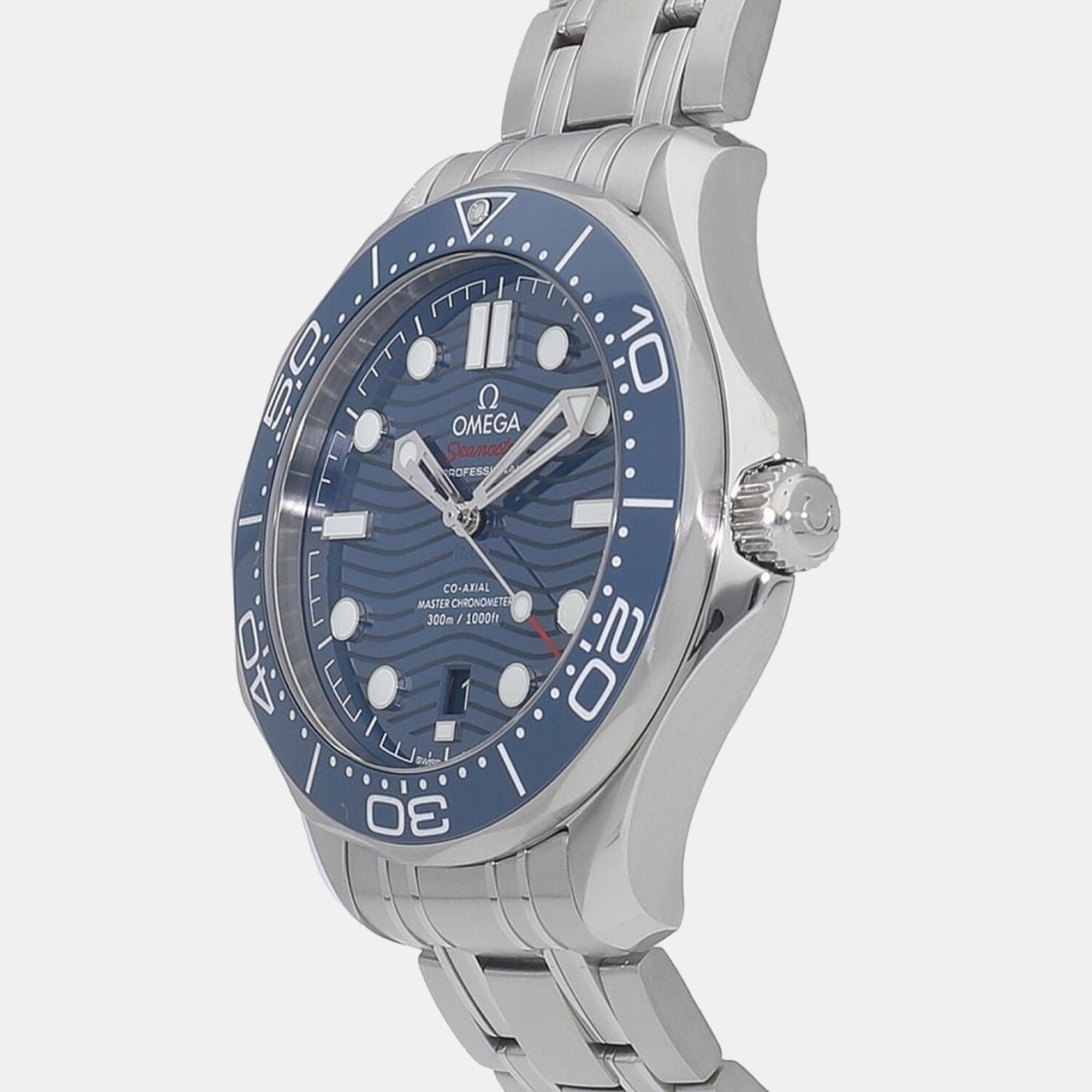 

Omega Blue Stainless Steel Seamaster Diver 300M 210.30.42.20.03.001 Automatic Men's Wristwatch 42 mm