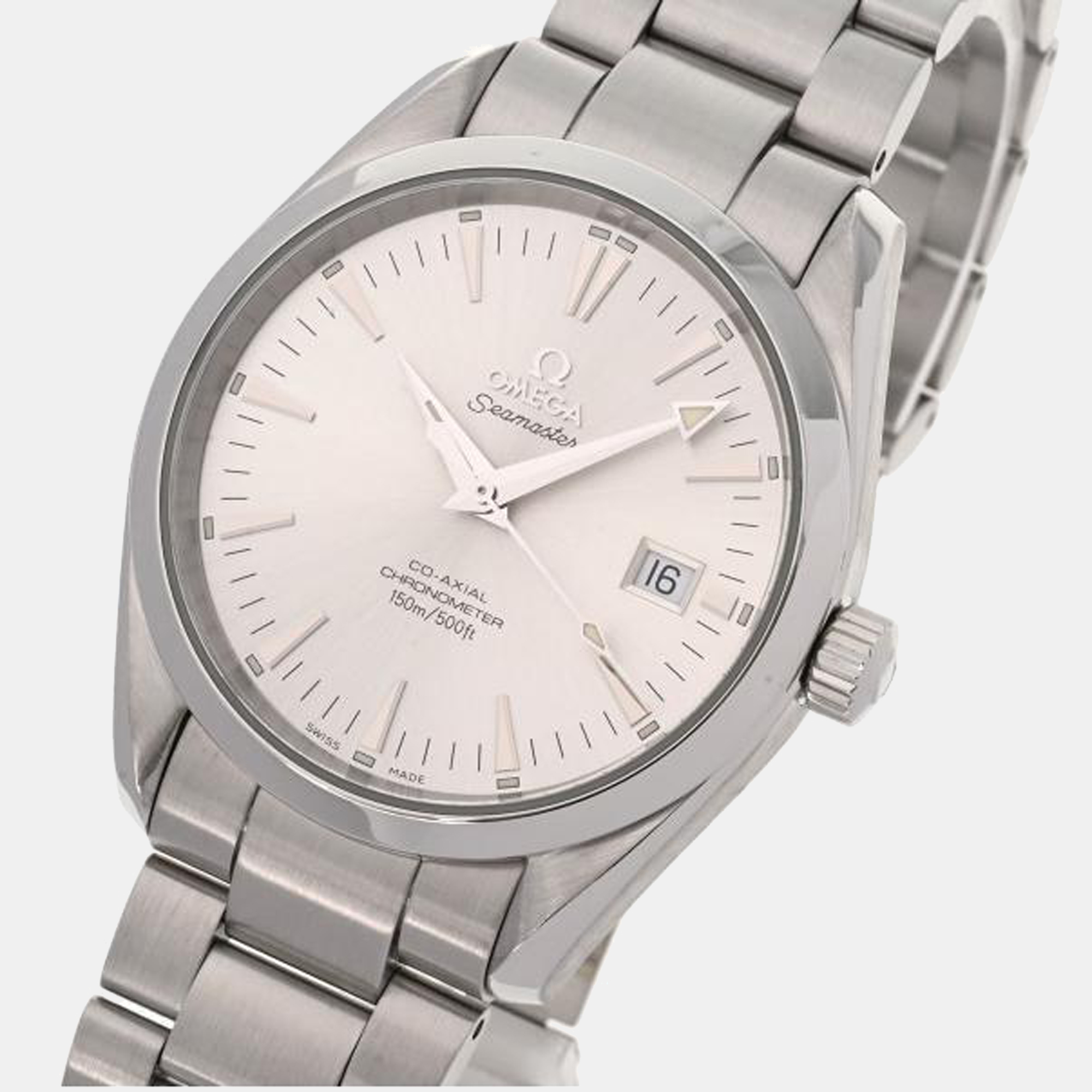 

Omega Silver Stainless Steel Aqua Terra 2503.30 Men's Wristwatch 39 mm