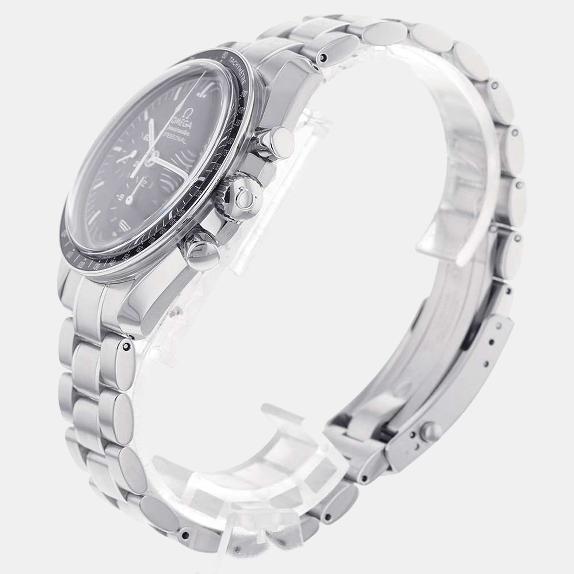 

Omega Black Stainless Steel Speedmaster 3570.5 Men's Wristwatch 42 mm