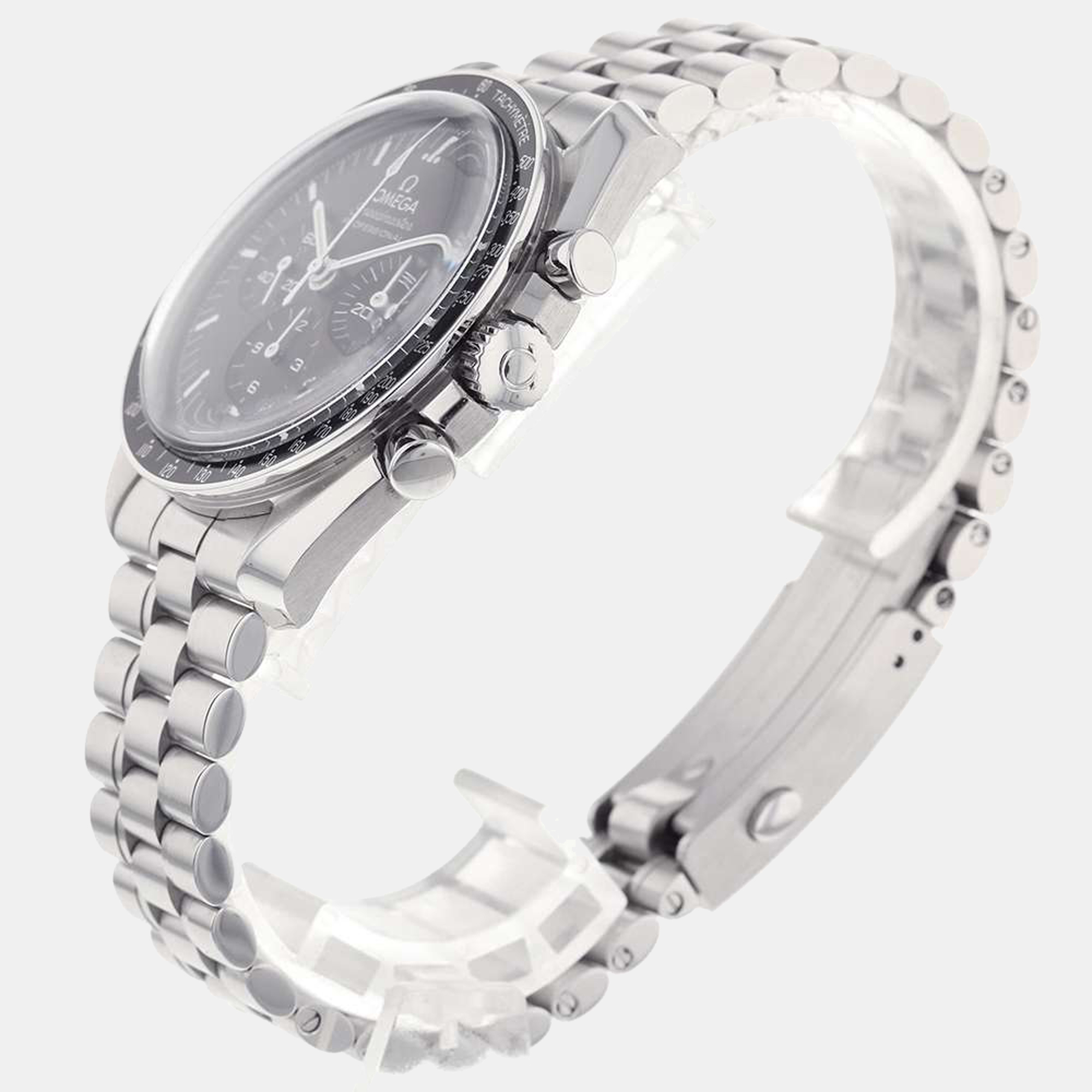 

Omega Black Stainless Steel Speedmaster Moonwatch 310.30.42.50.01.001 Automatic Men's Wristwatch 42 mm