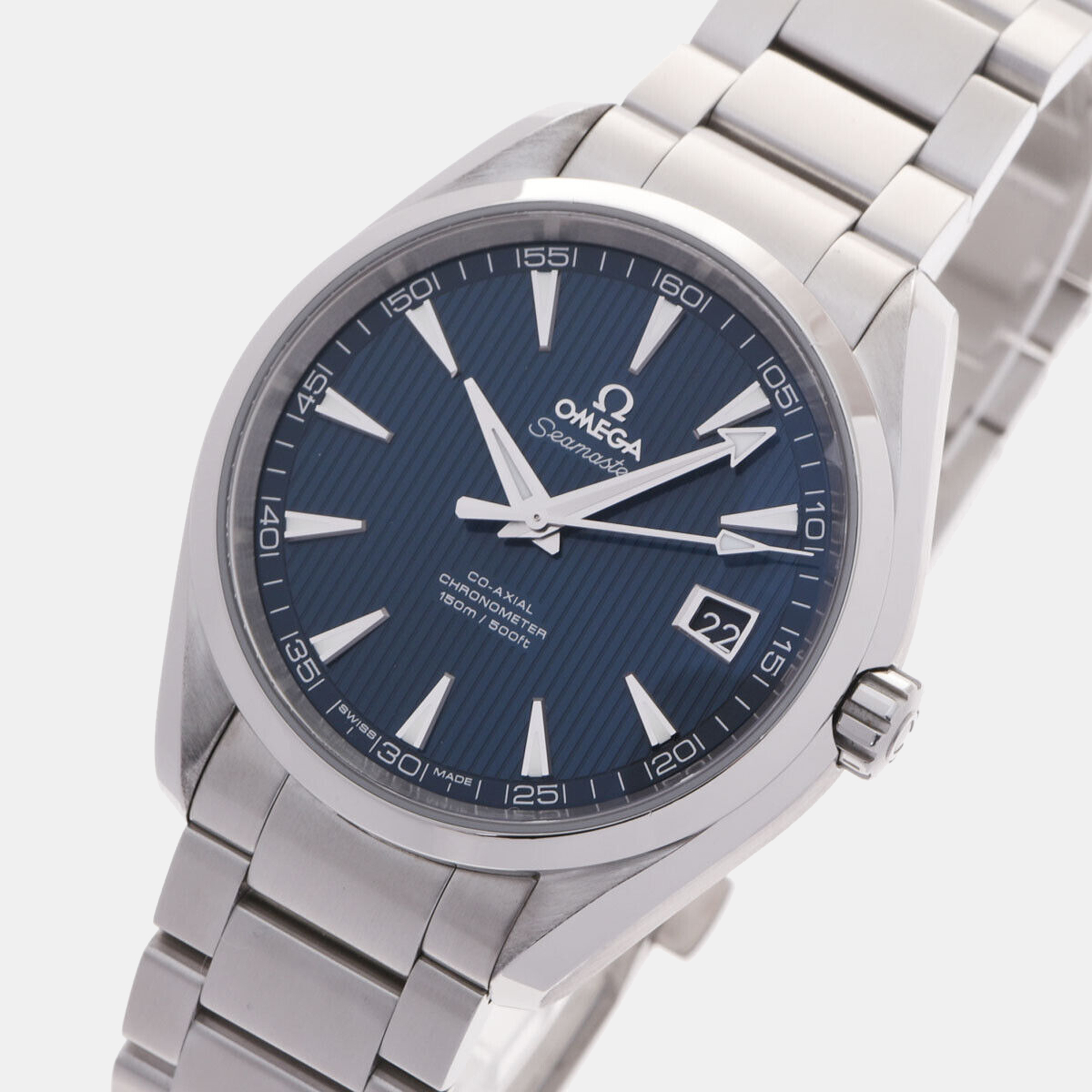 

Omega Blue Stainless Steel Seamaster Aqua Terra