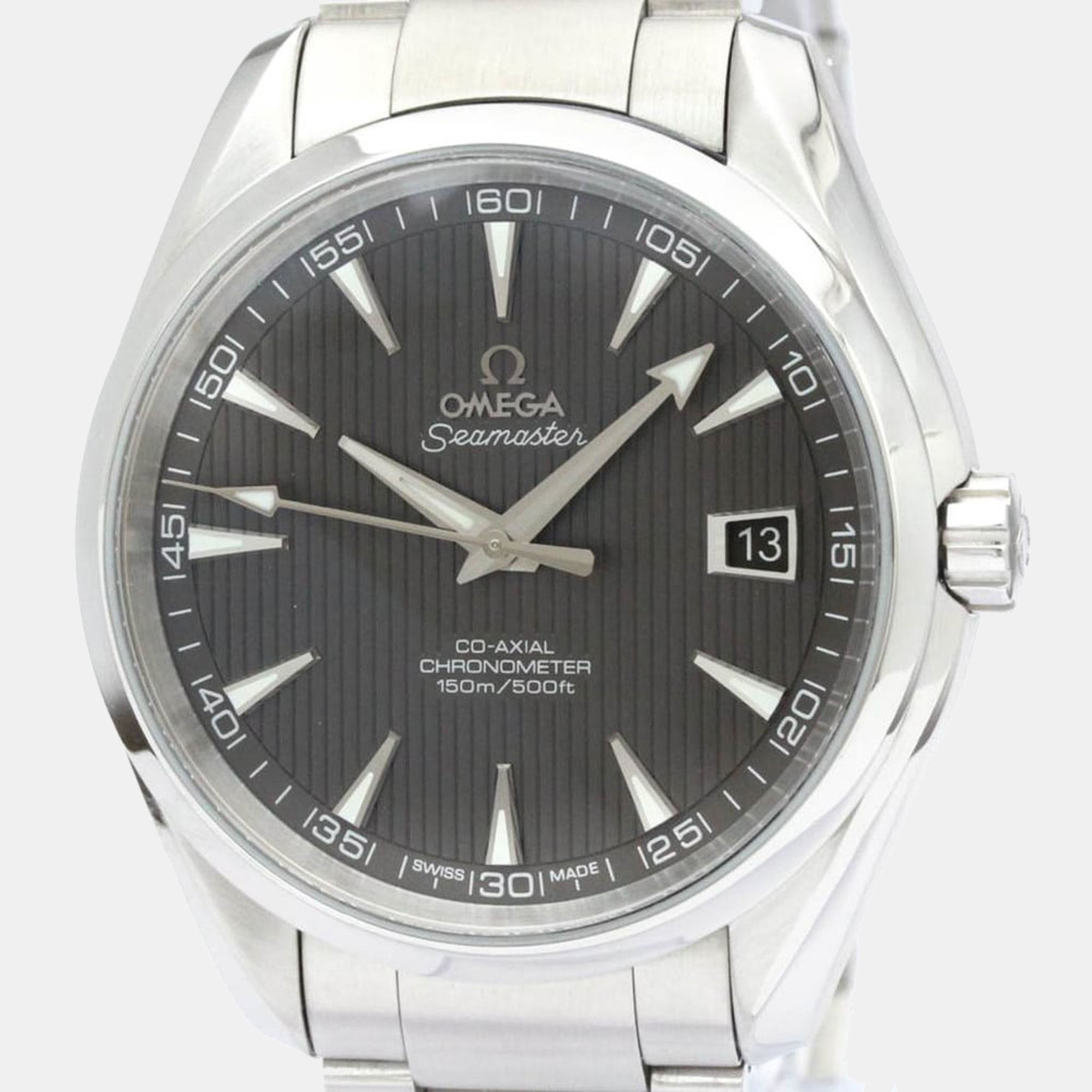 

Omega Grey Stainless Steel Seamaster Aqua Terra 231.10.42.21.06.001 Men's Wristwatch 42 mm