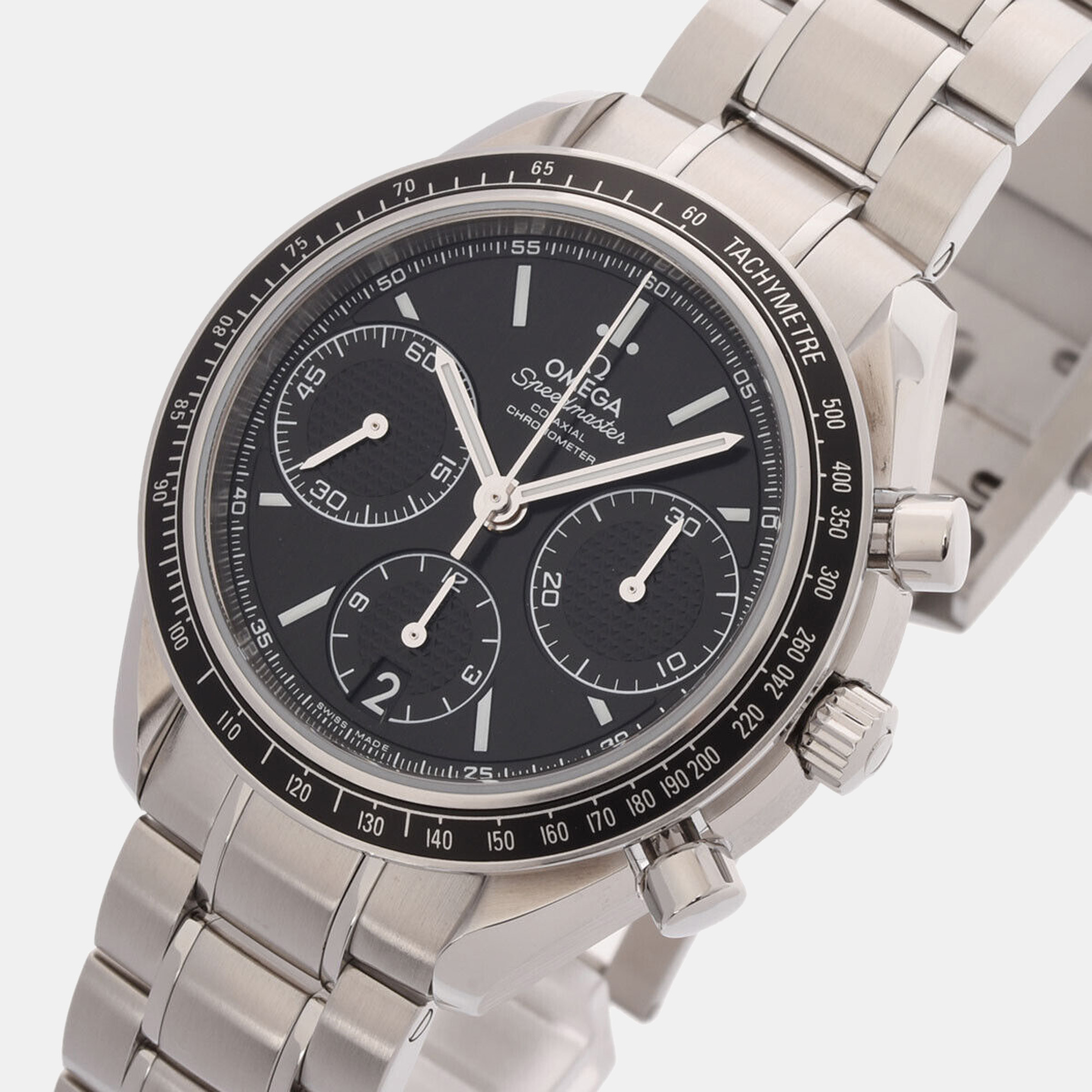 

Omega Black Stainless Steel Speedmaster Racing 326.30.40.50.01.001 Men's Wristwatch 40 mm