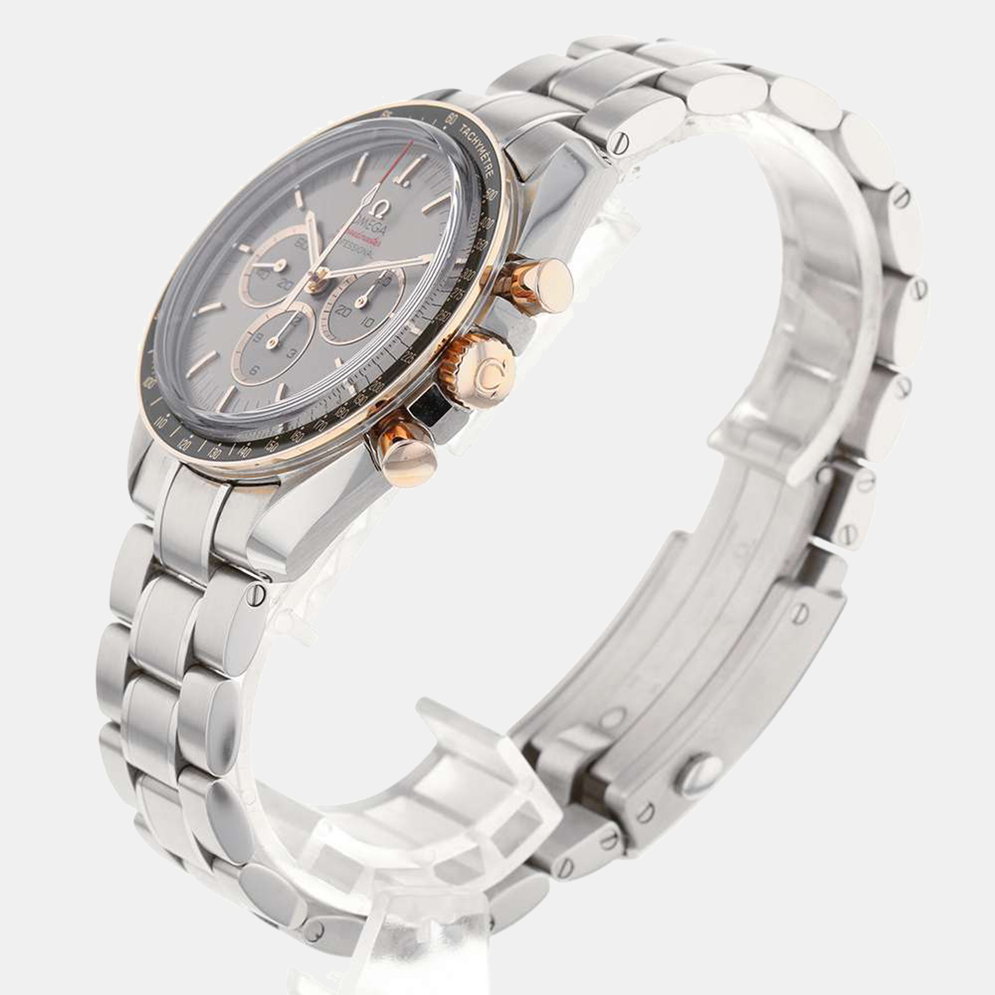 

Omega Silver Sedna Gold And Stainless Steel Speedmaster 522.20.42.30.06.001 Men's Wristwatch 42 mm