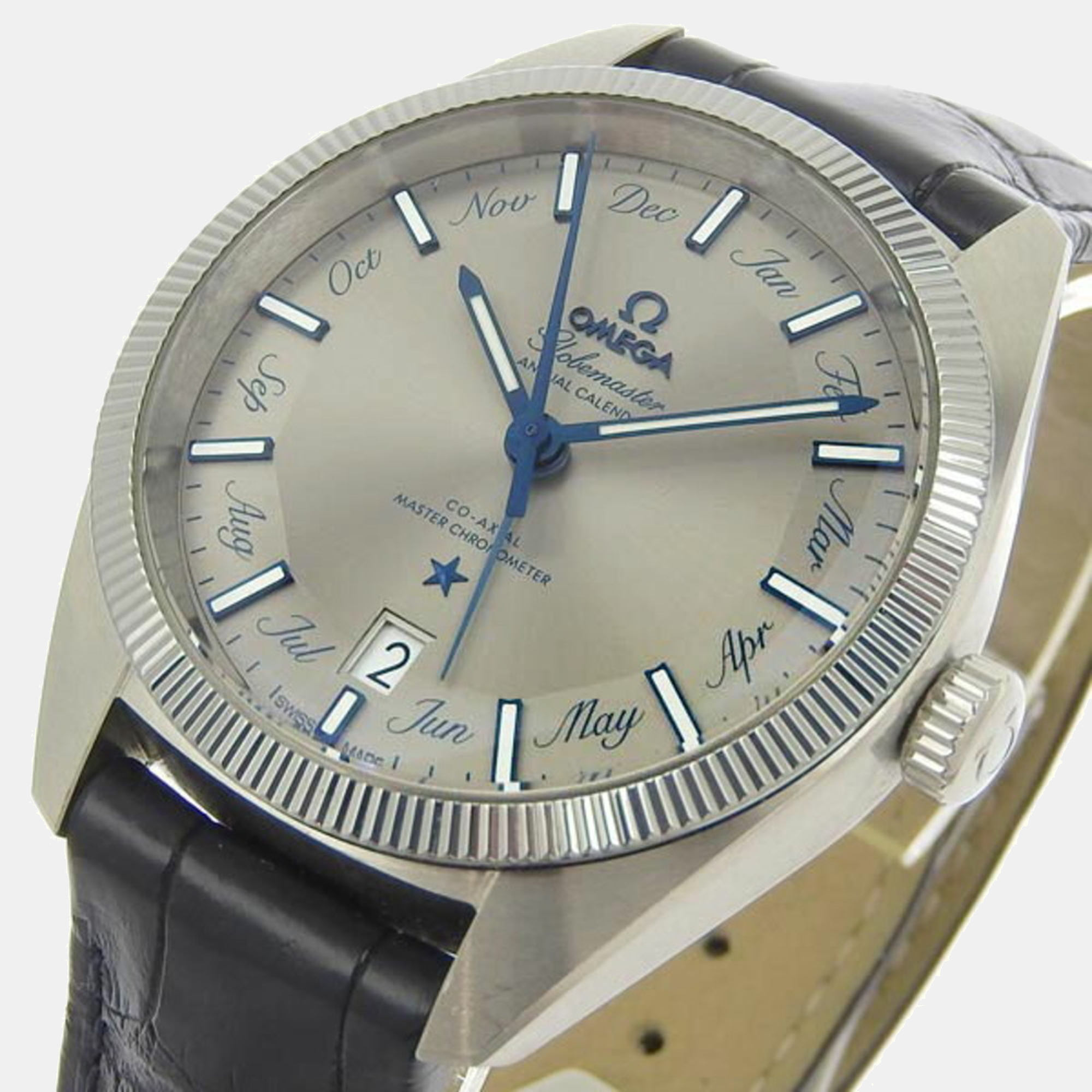 

Omega Grey Stainless Steel Globemaster 130.33.41.22.06.001 Men's Wristwatch 41 mm