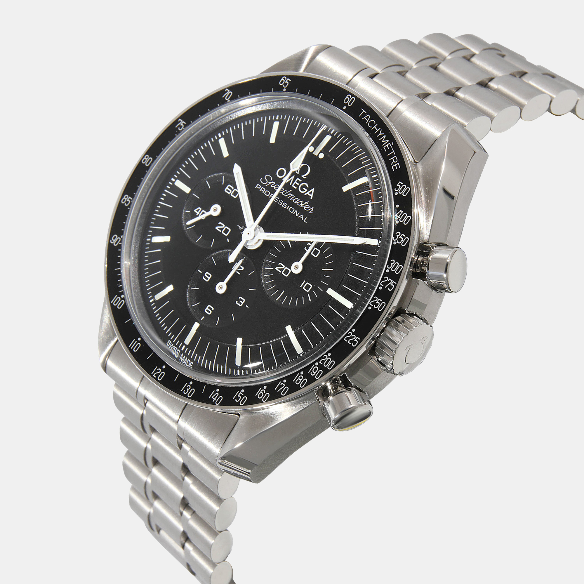 

Omega Black Stainless Steel Speedmaster 310.30.42.50.01.001 Men's Wristwatch 44 mm