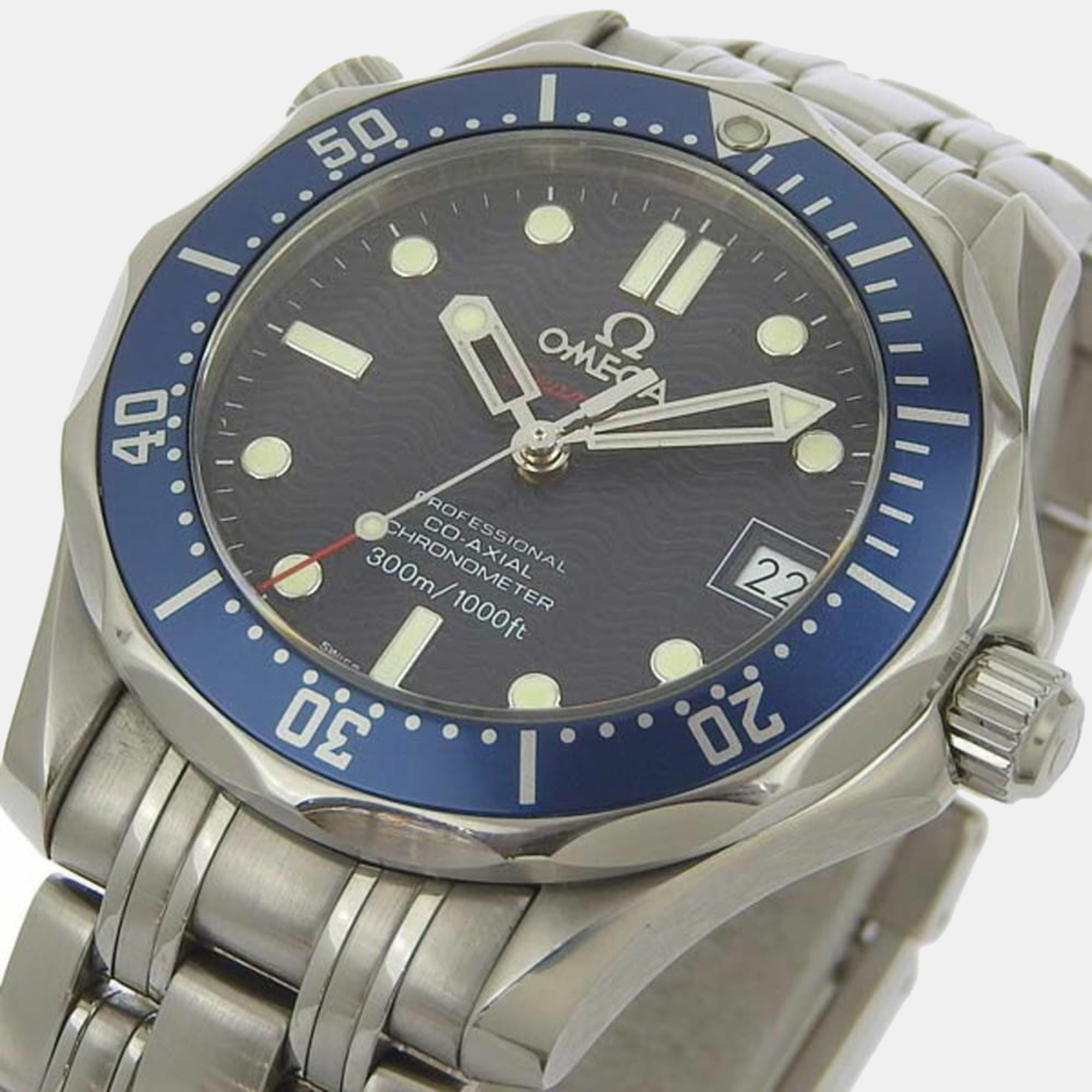 

Omega Silver Stainless Steel Seamaster 2222.80 Automatic Men's Wristwatch