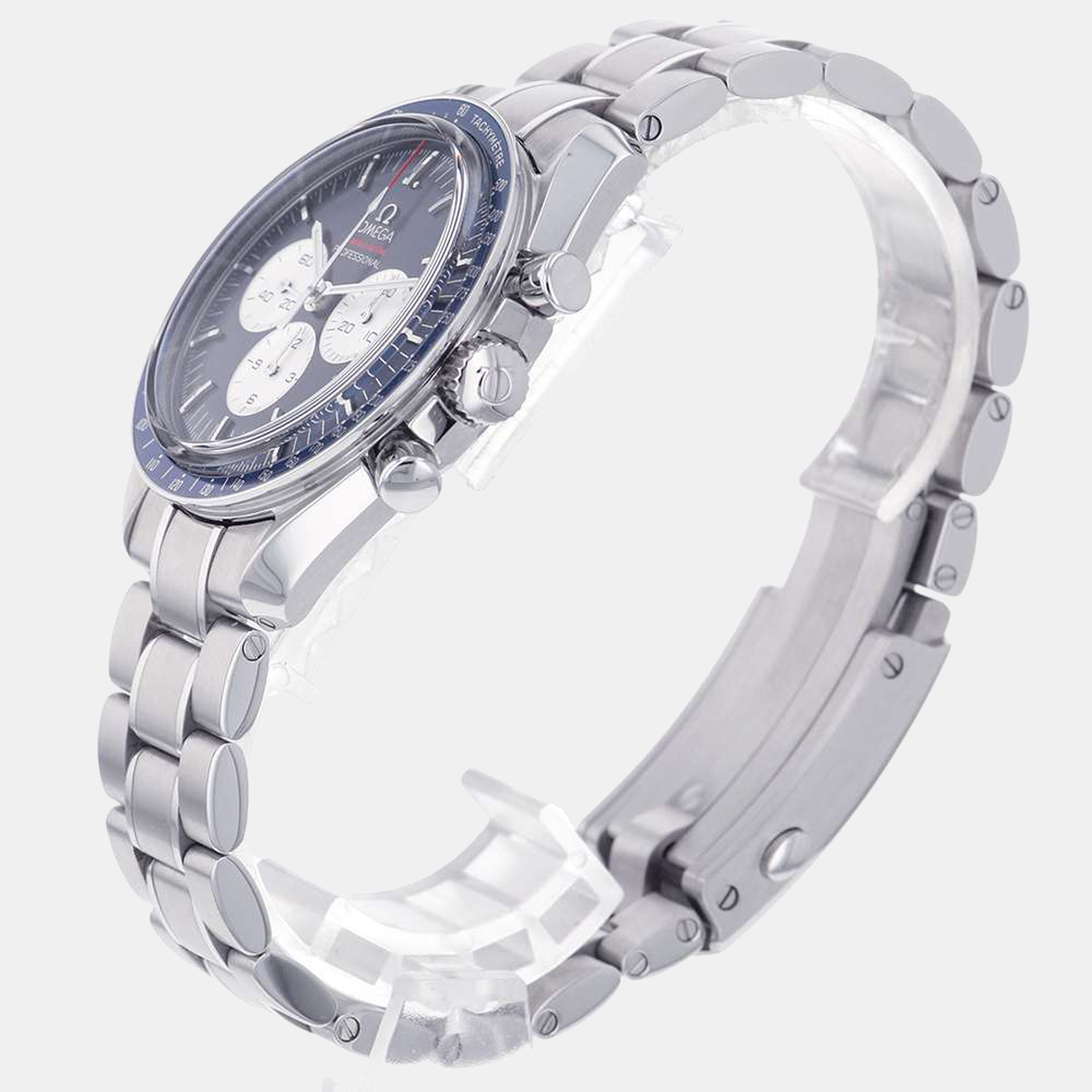 

Omega Blue Stainless Steel Speedmaster 522.30.42.30.03.001 Men's Wristwatch 42 mm