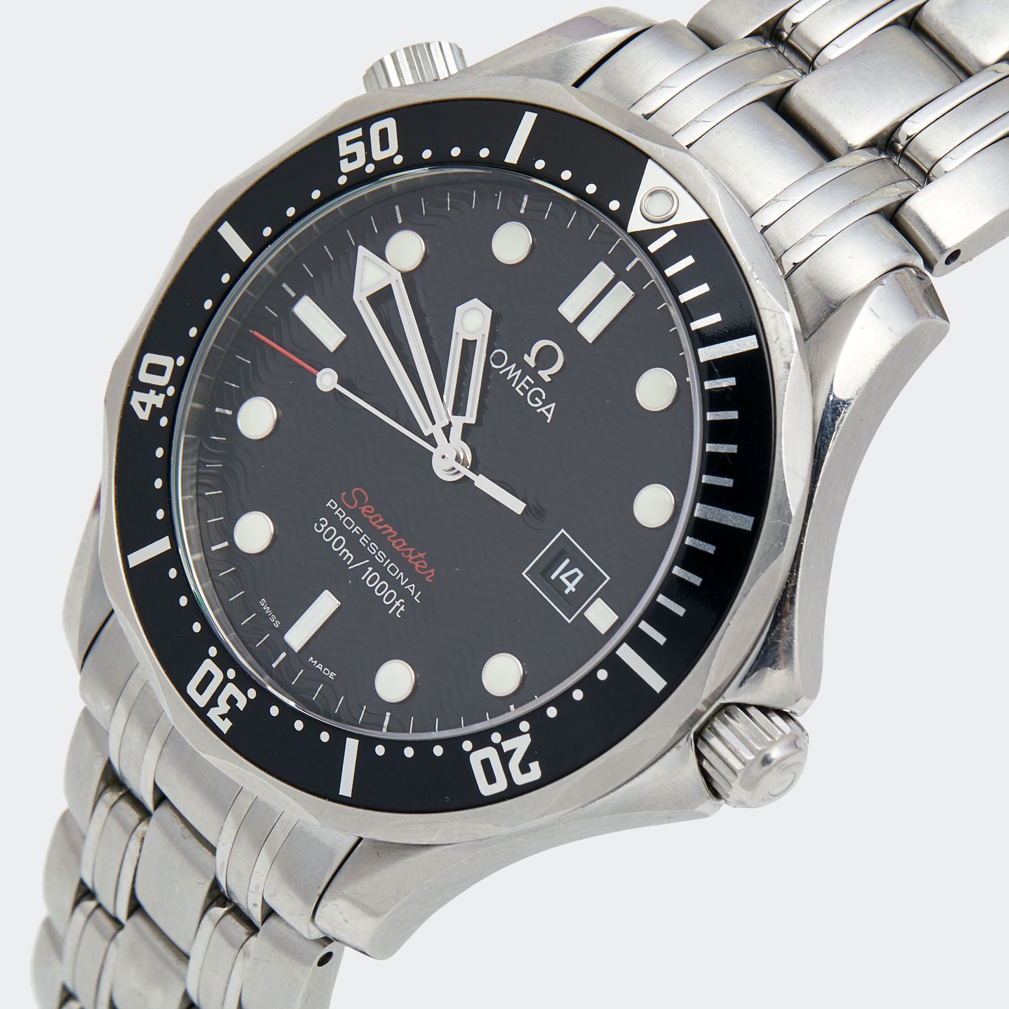 

Omega Black Stainless Steel Seamaster