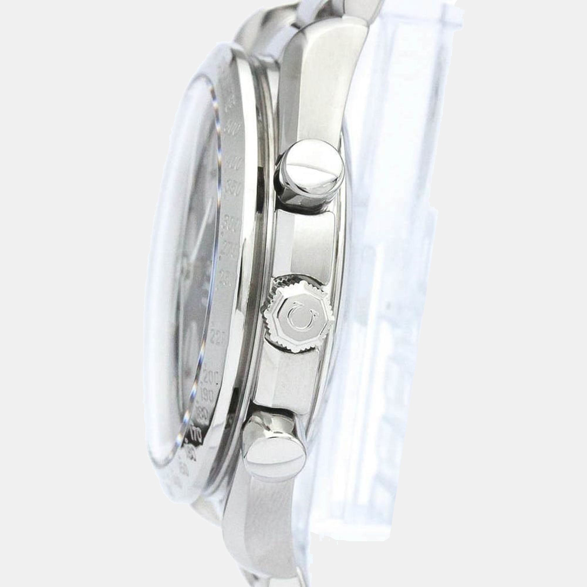 

Omega Black Stainless Steel Speedmaster Date 3511.50 Automatic Men's Wristwatch 39 mm
