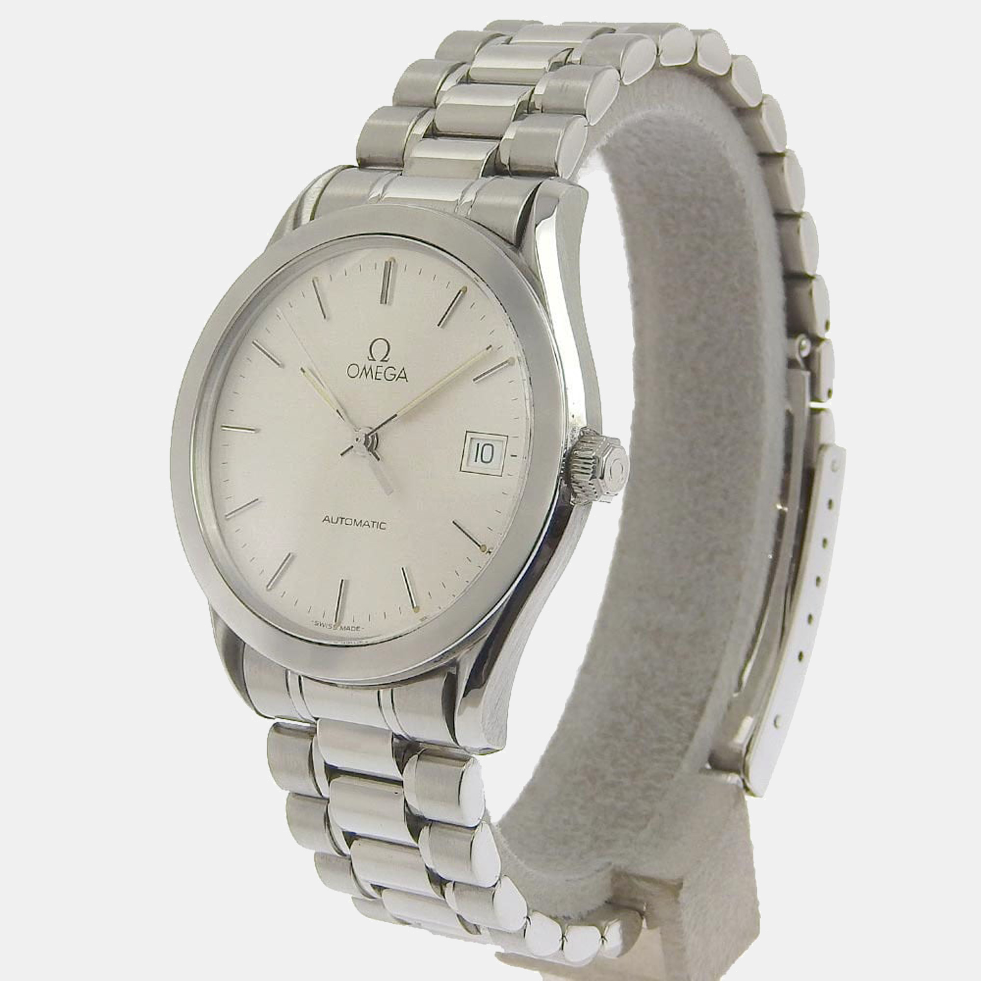 

Omega Silver Stainless Steel Classic 3501.30 Men's Wristwatch 34 mm