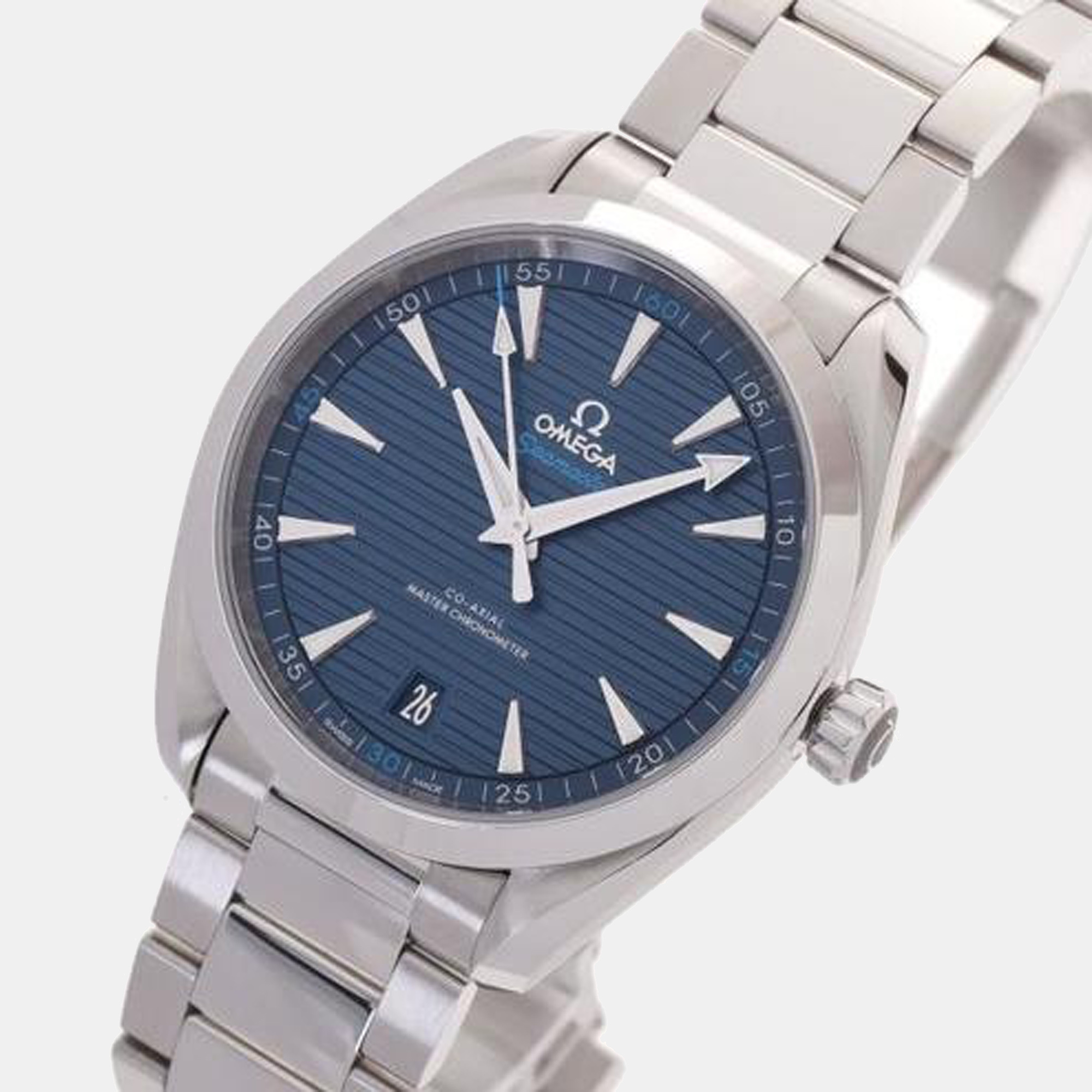 

Omega Blue Stainless Steel Seamaster 220.10.41.21.03.001 Men's Wristwatch 41 mm