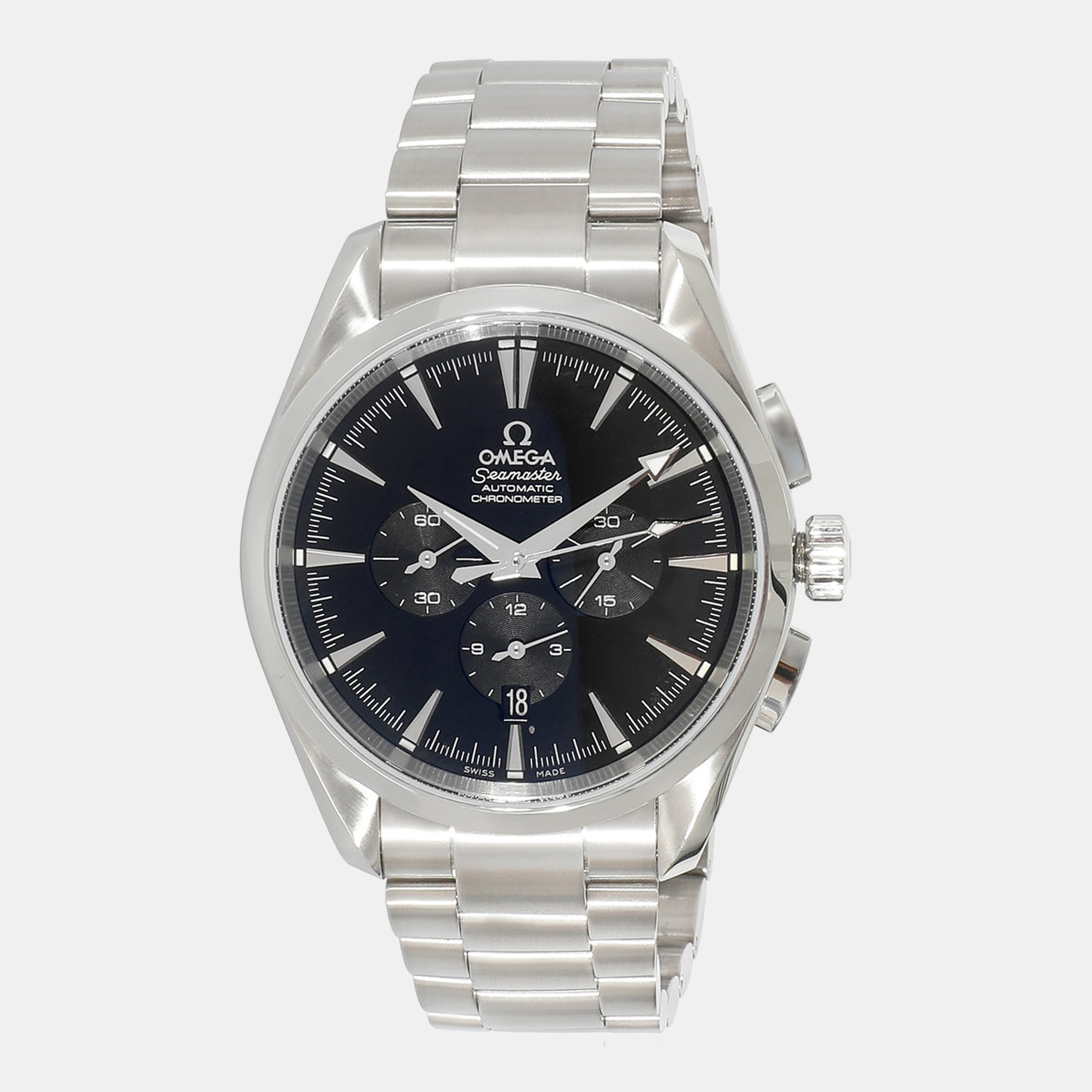 

Omega Black Stainless Steel Seamaster Aqua Terra 2512.50.00 Men's Wristwatch 42 mm