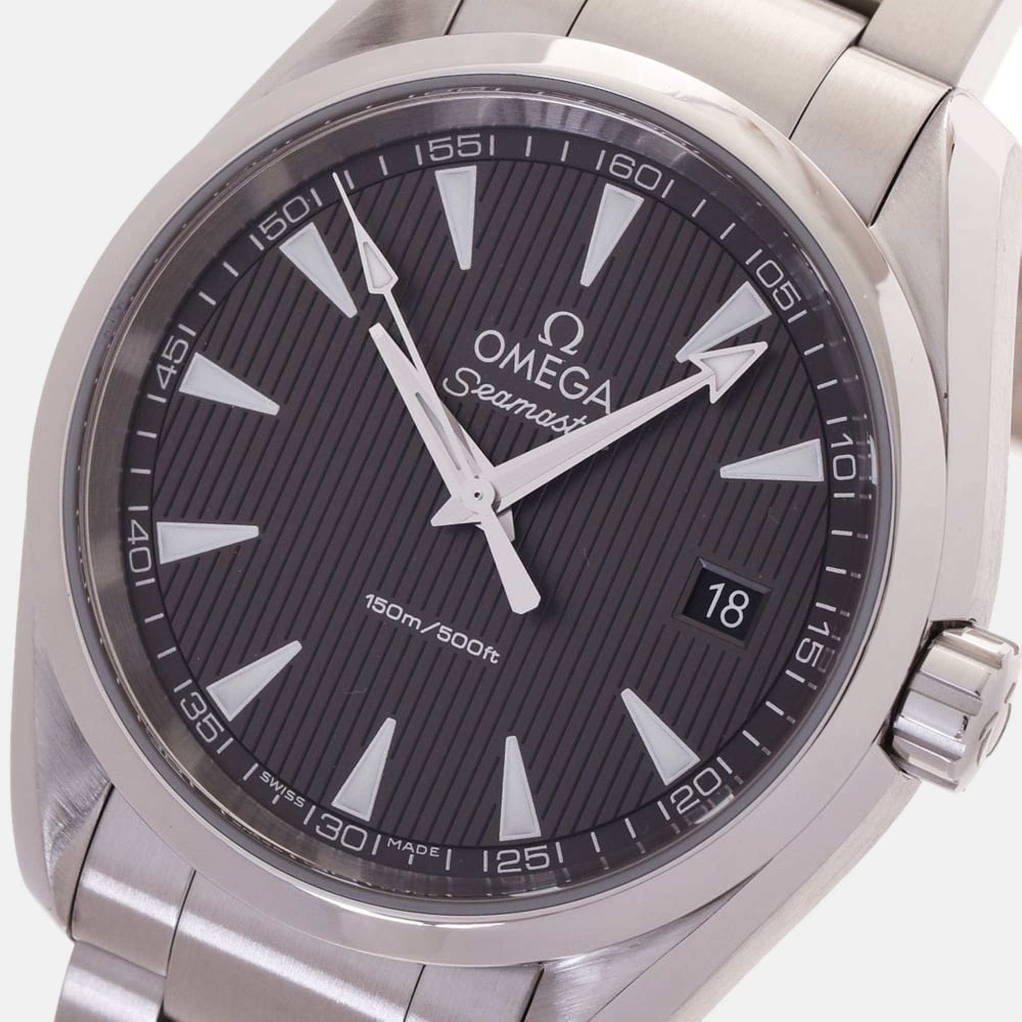 

Omega Grey Stainless Steel Seamaster Aqua Terra 231.10.39.60.06.001 Quartz Men's Wristwatch