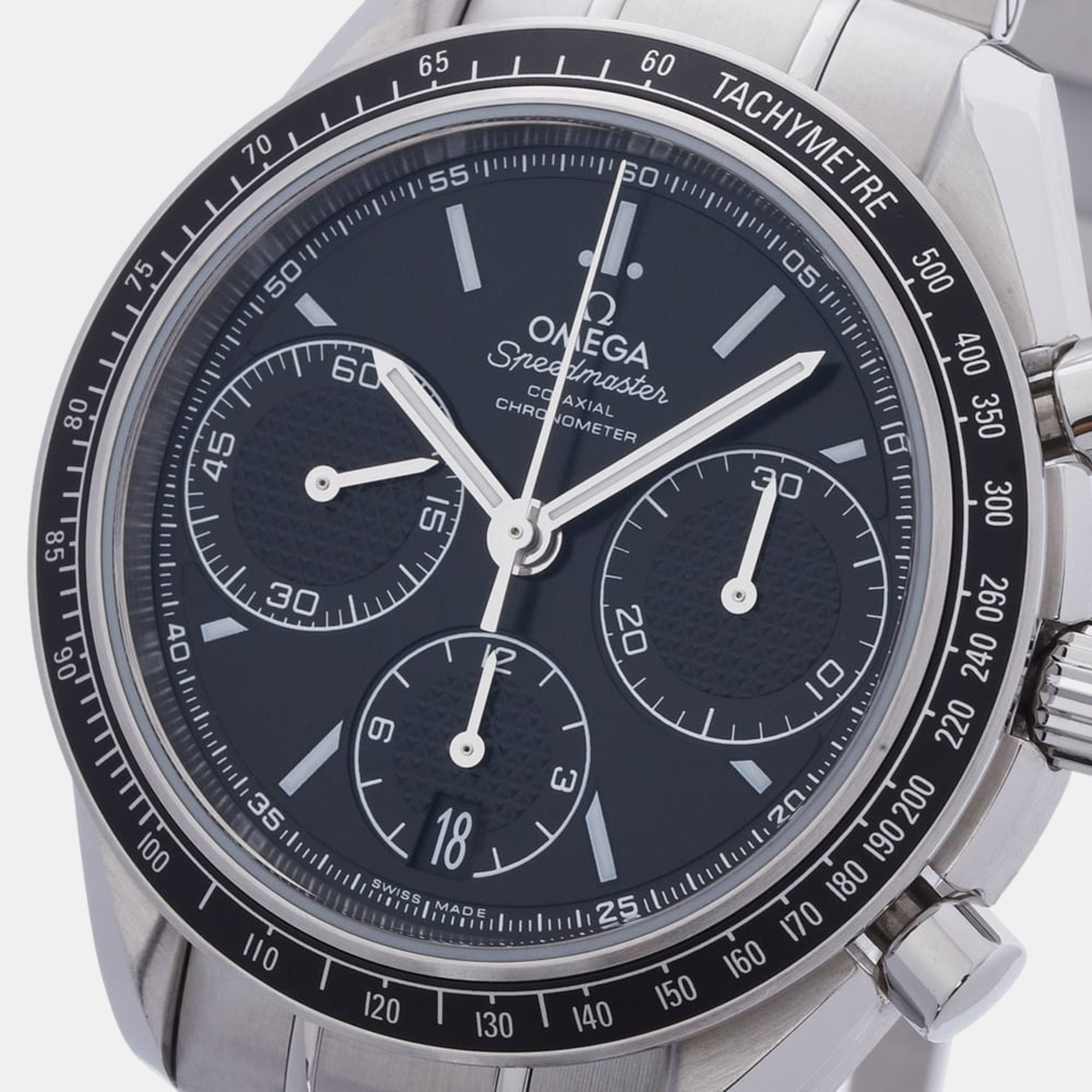 

Omega Black Stainless Steel Speedmaster Racing 326.30.40.50.01.001 Automatic Men's Wristwatch