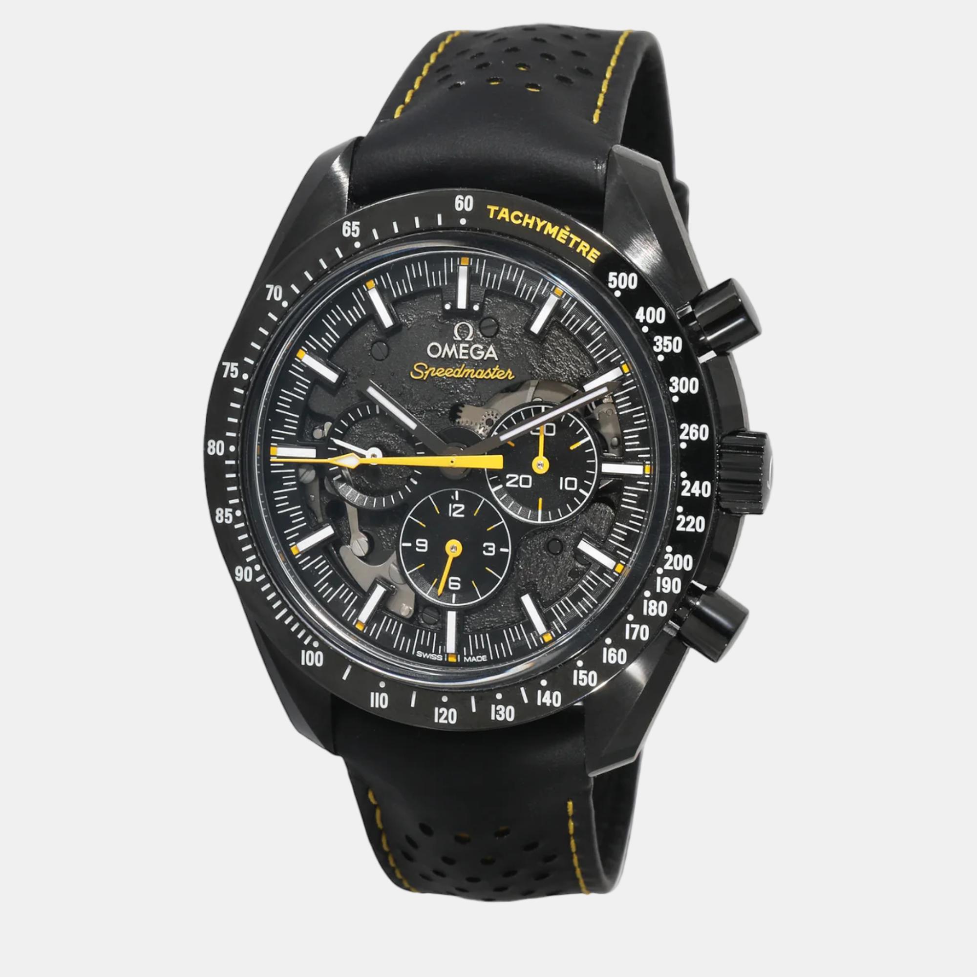 

Omega Black Ceramic Speedmaster Apollo XVII 311.92.44.30.01.001 Men's Wristwatch 44 mm
