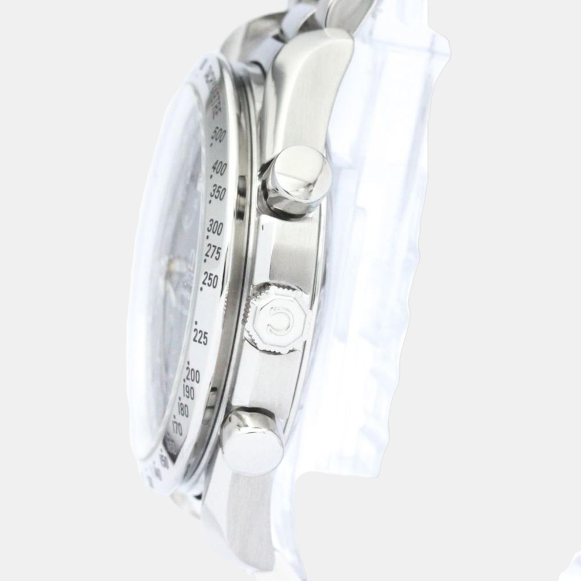 

Omega Blue Stainless Steel Speedmaster 3521.80 Automatic Men's Wristwatch 39 mm