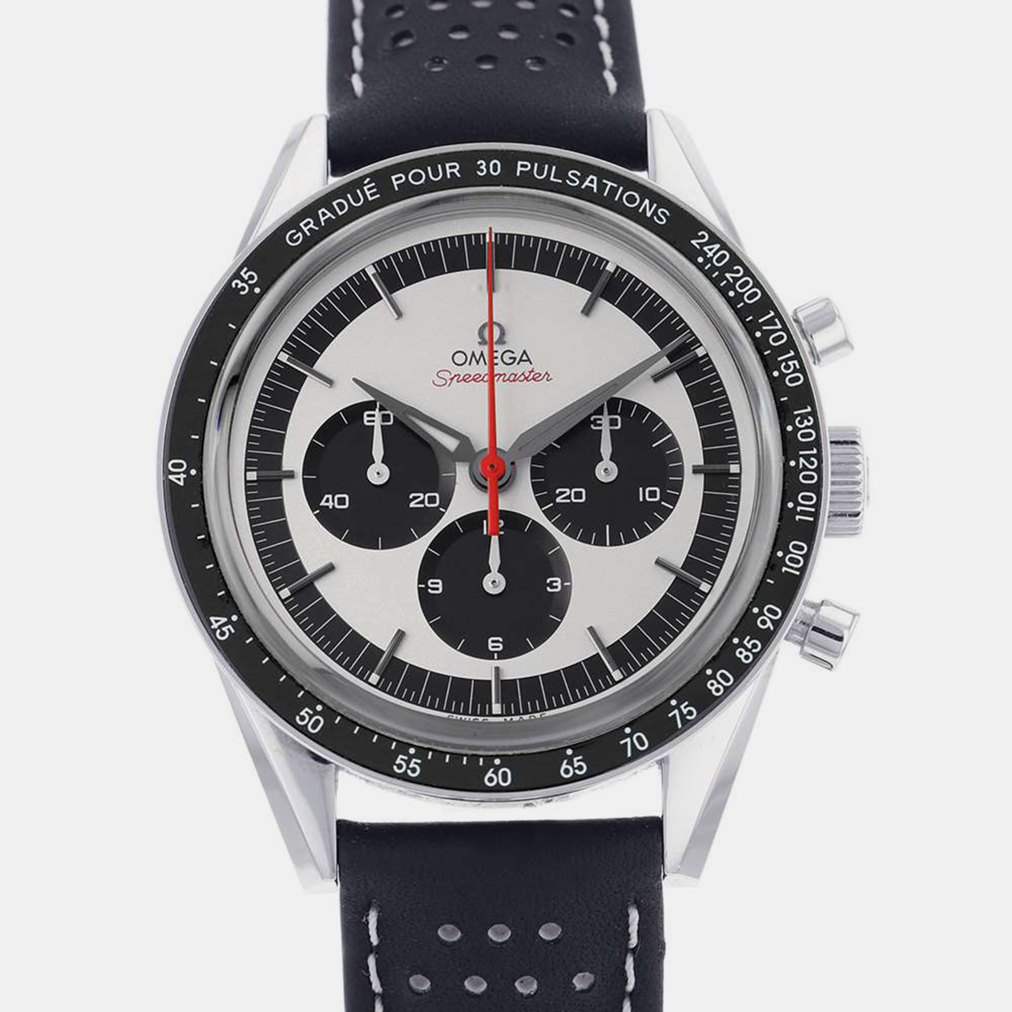 Pre-owned Omega Silver Stainless Steel Speedmaster Moonwatch 311.32.40.30.02.001 Manual Winding Men's Wristwatch 40