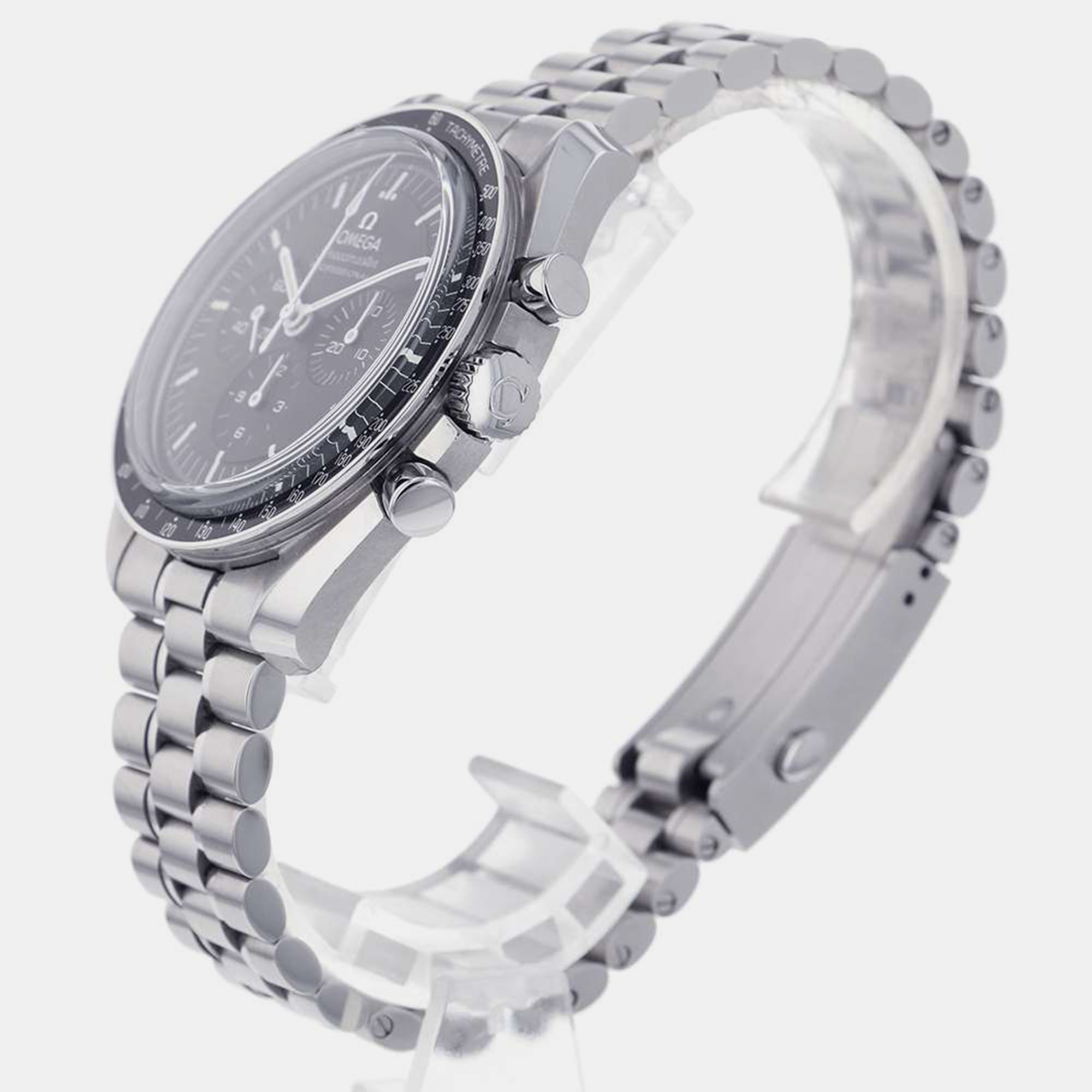

Omega Black Stainless Steel Speedmaster 310.30.42.50.01.002 Manual Winding Men's Wristwatch 42 mm