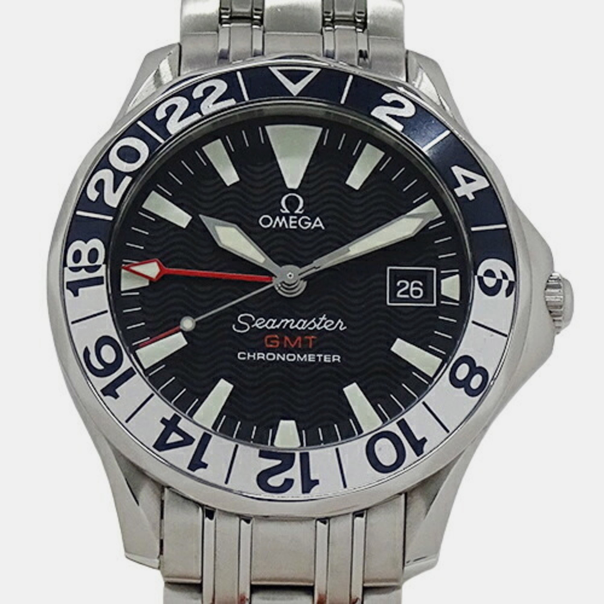 

Omega Black Stainless Steel Seamaster 2534.50 Automatic Men's Wristwatch 42 mm