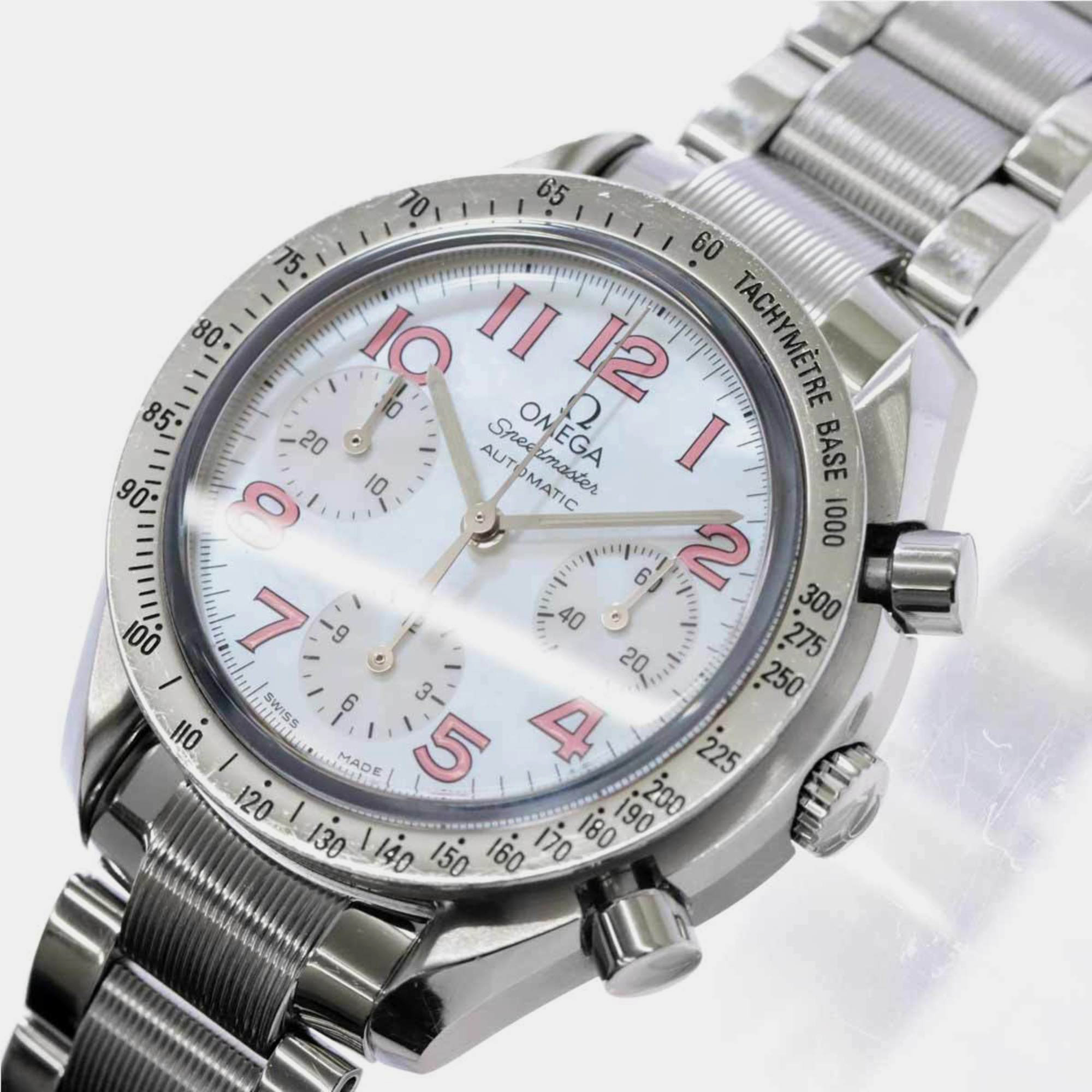 

Omega Silver Stainless Steel Speedmaster 3534.74 Automatic Men's Wristwatch 39 mm