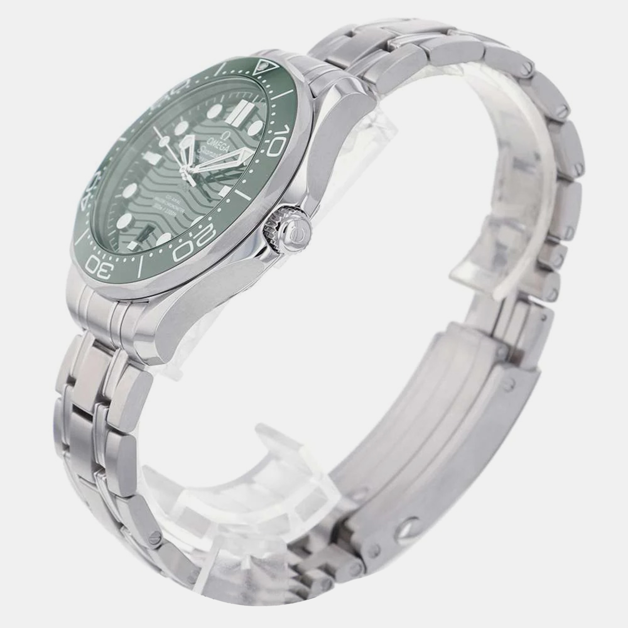 

Omega Green Stainless Steel Seamaster 210.30.42.20.10.001 Automatic Men's Wristwatch 42 mm