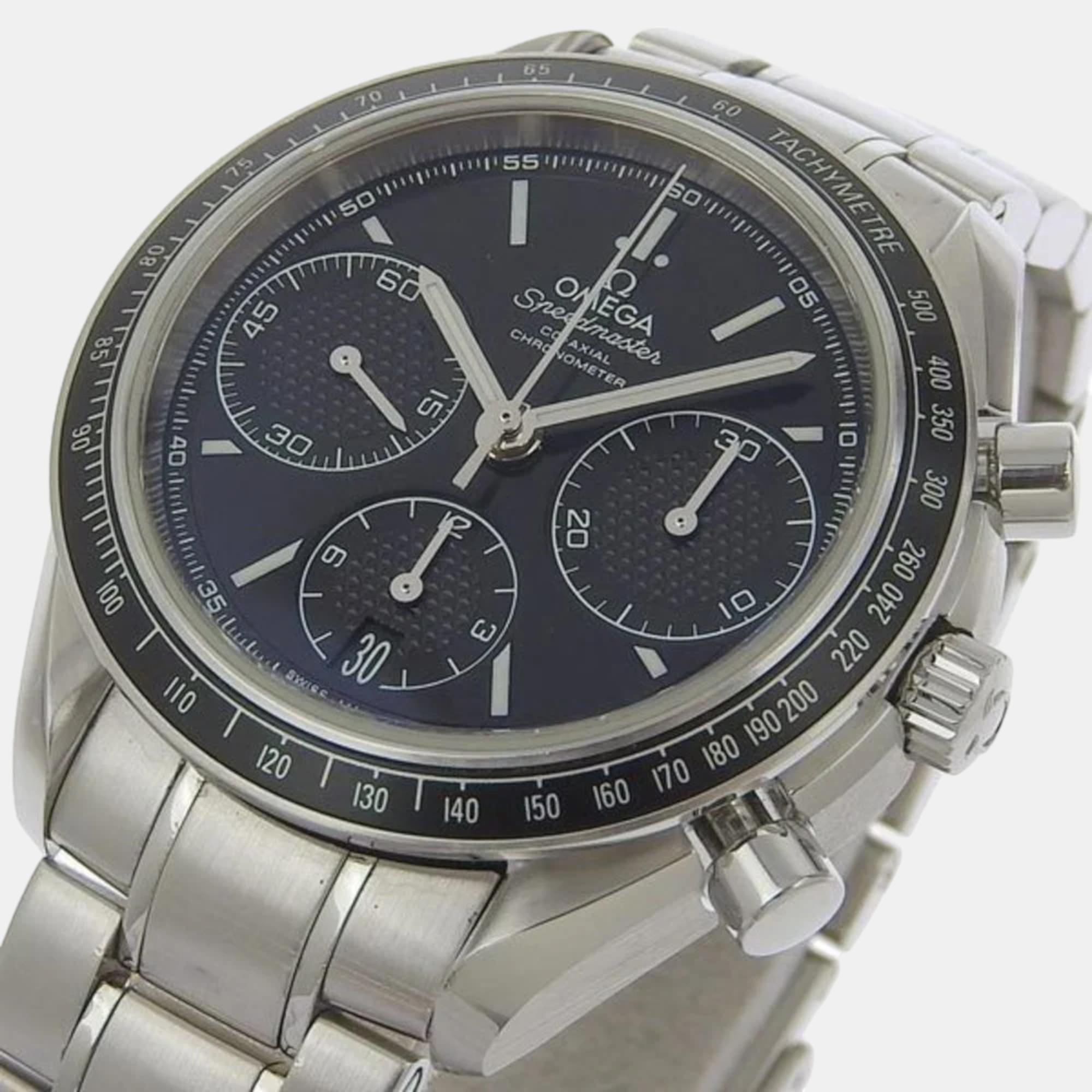 

Omega Black Stainless Steel Speedmaster 326.30.40.50.01.001 Automatic Men's Wristwatch 38 mm