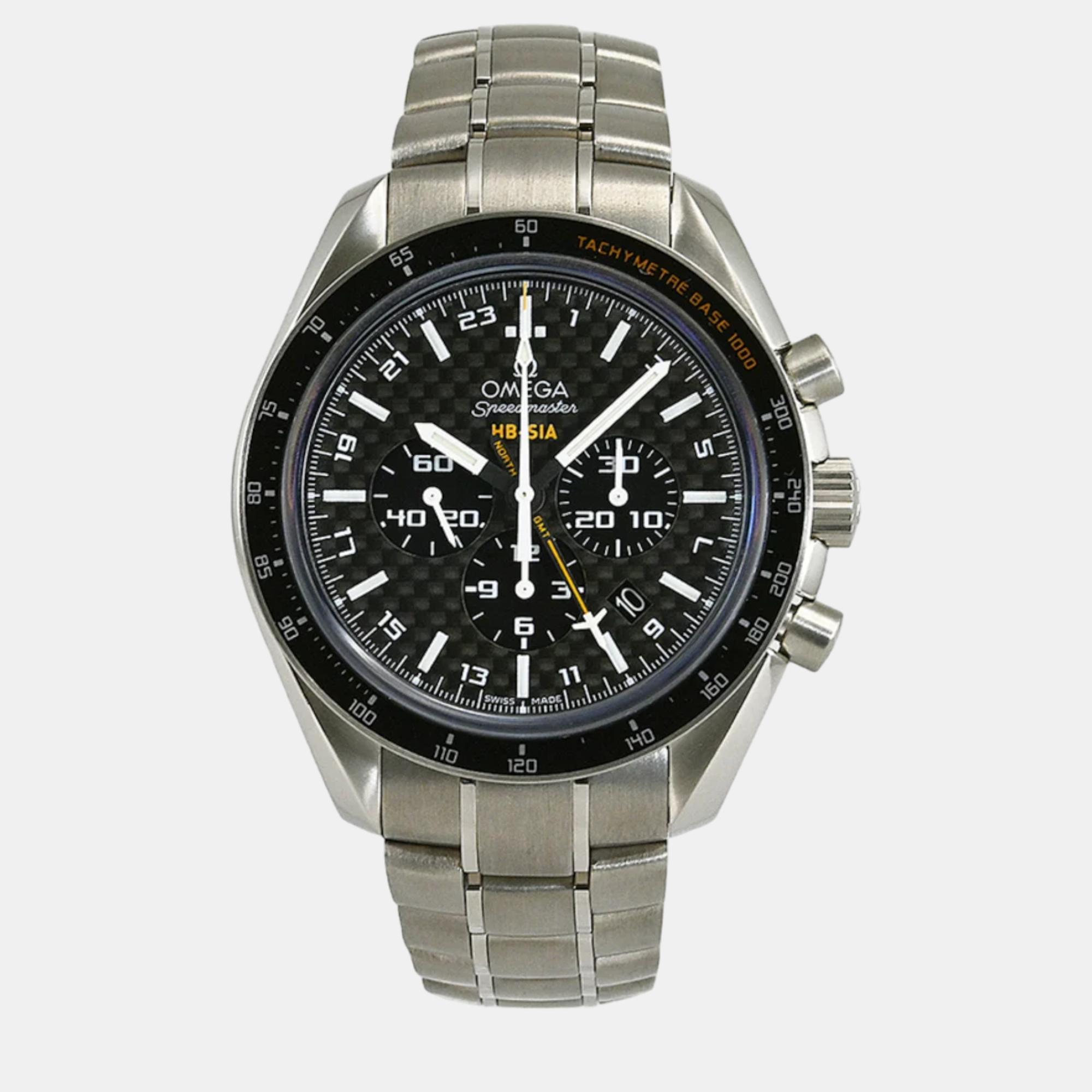 

Omega Black Titanium Speedmaster 321.90.44.52.01.001 Automatic Men's Wristwatch 44 mm