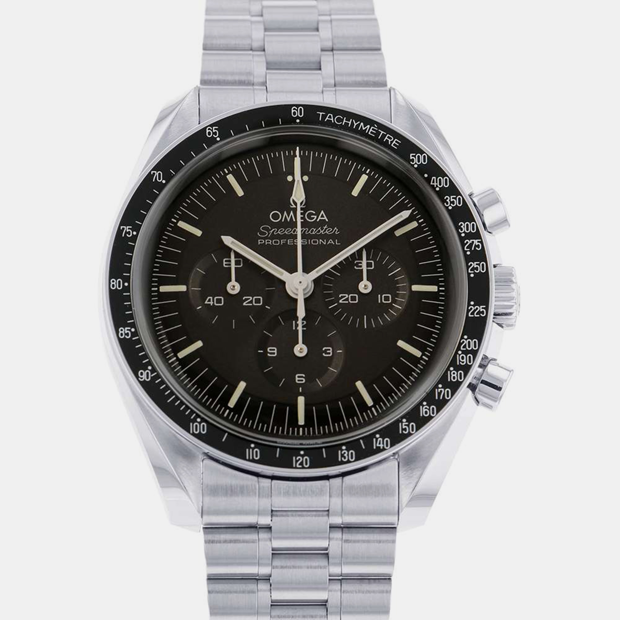 

Omega Black Stainless Steel Speedmaster 310.30.42.50.01.001 Manual Winding Men's Wristwatch 42 mm