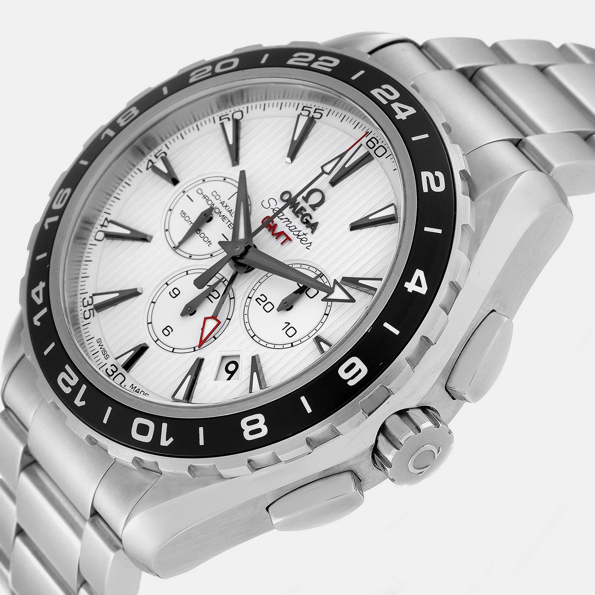 

Omega White Stainless Steel Seamaster 231.10.44.52.04.001 Automatic Men's Wristwatch 44 mm