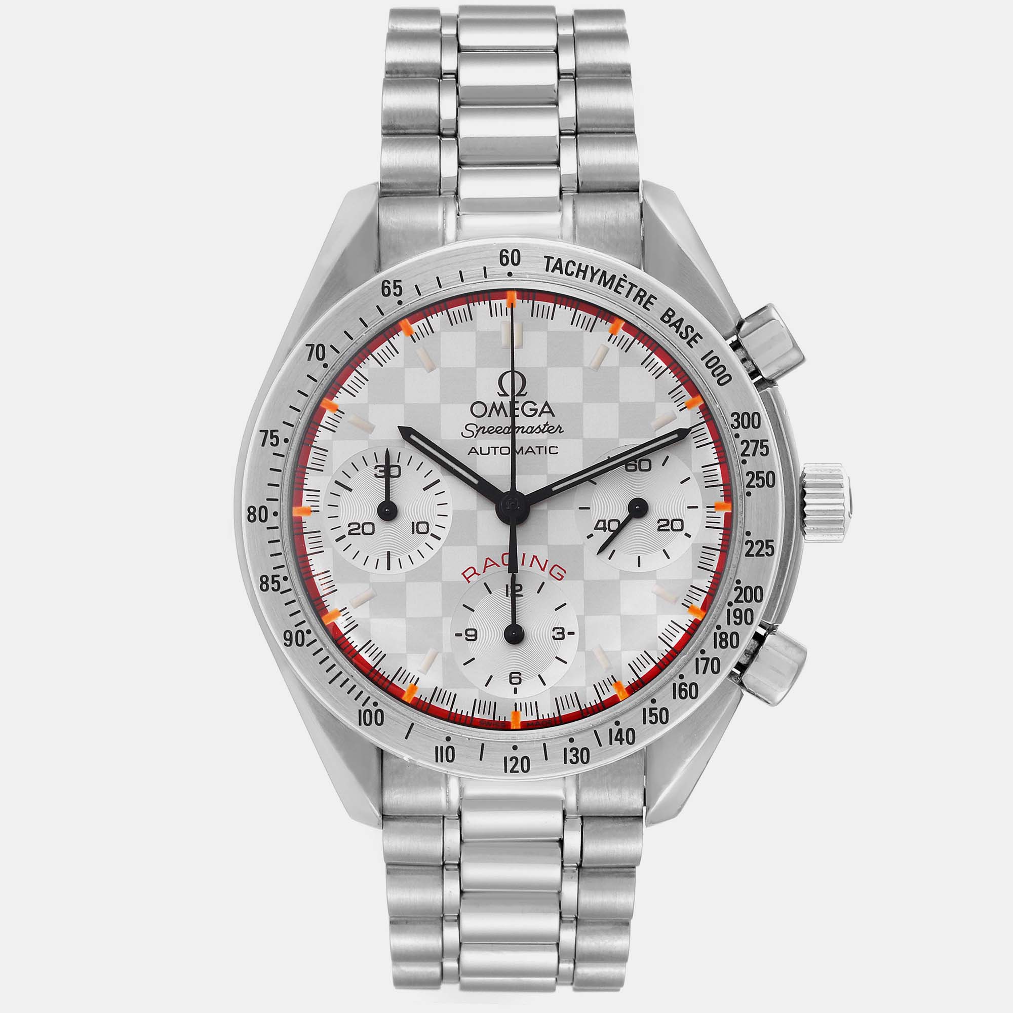 A classy silhouette made of high quality materials and packed with precision and luxury makes this authentic Omega wristwatch the perfect choice for a sophisticated finish to any look. It is a grand creation to elevate the everyday experience.