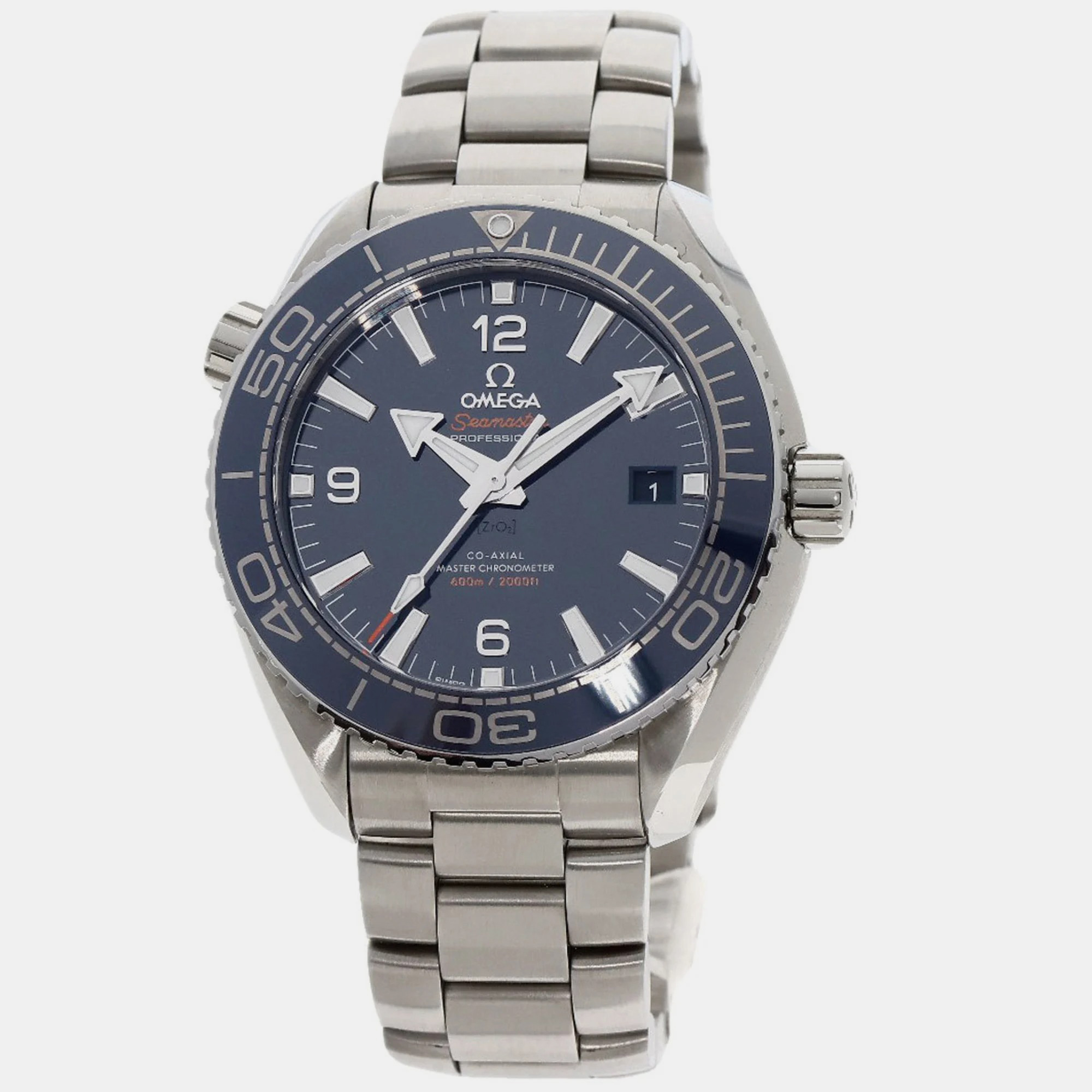 

Omega Blue Stainless Steel Seamaster Planet Ocean 215.30.44.21.03.001 Automatic Men's Wristwatch 43.5 mm