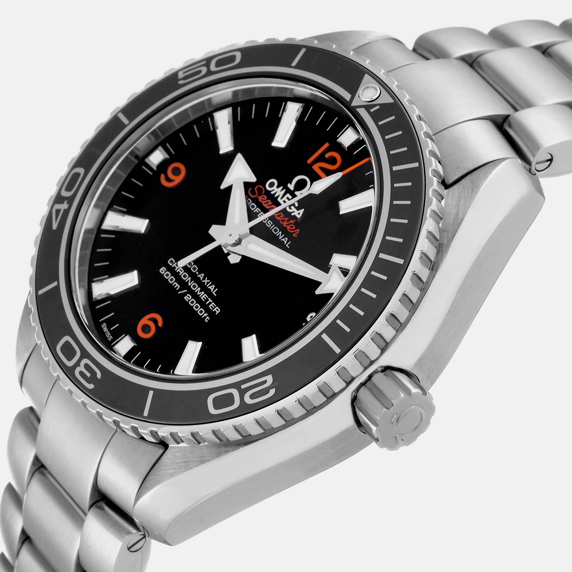 

Omega Black Stainless Steel Seamaster Planet Ocean 232.30.42.21.01.003 Automatic Men's Wristwatch 42 mm