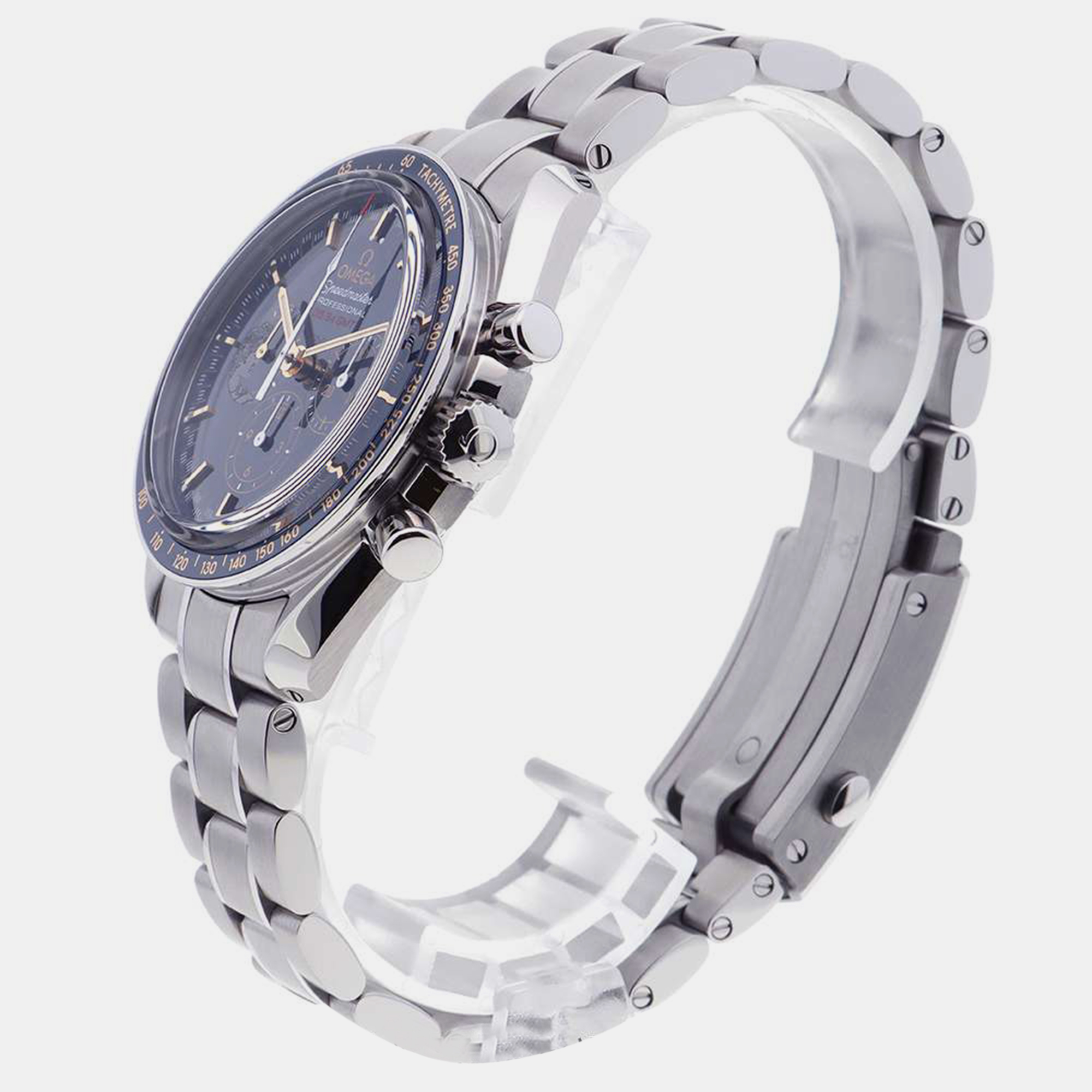 

Omega Blue Stainless Steel Speedmaster Moonwatch 311.30.42.30.03.001 Manual Winding Men's Wristwatch 42 mm