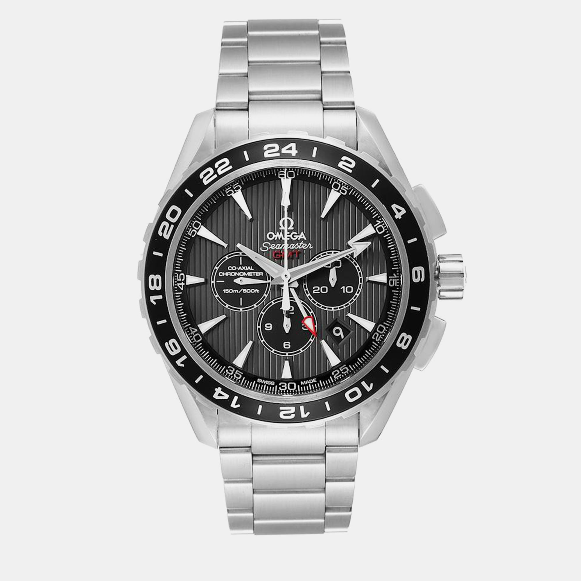 

Omega Grey Stainless Steel Seamaster Aqua Terra 231.10.44.52.06.001 Automatic Men's Wristwatch 44 mm