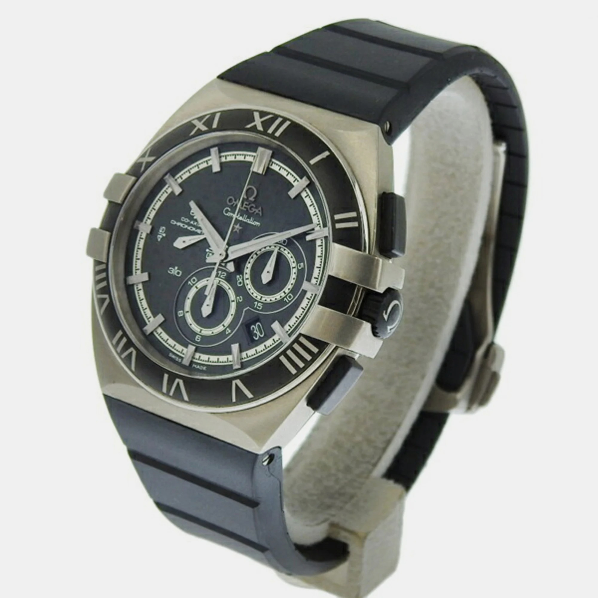 

Omega Black Titanium Constellation Double Eagle 121.92.41.50.01.001 Automatic Men's Wristwatch 40 mm