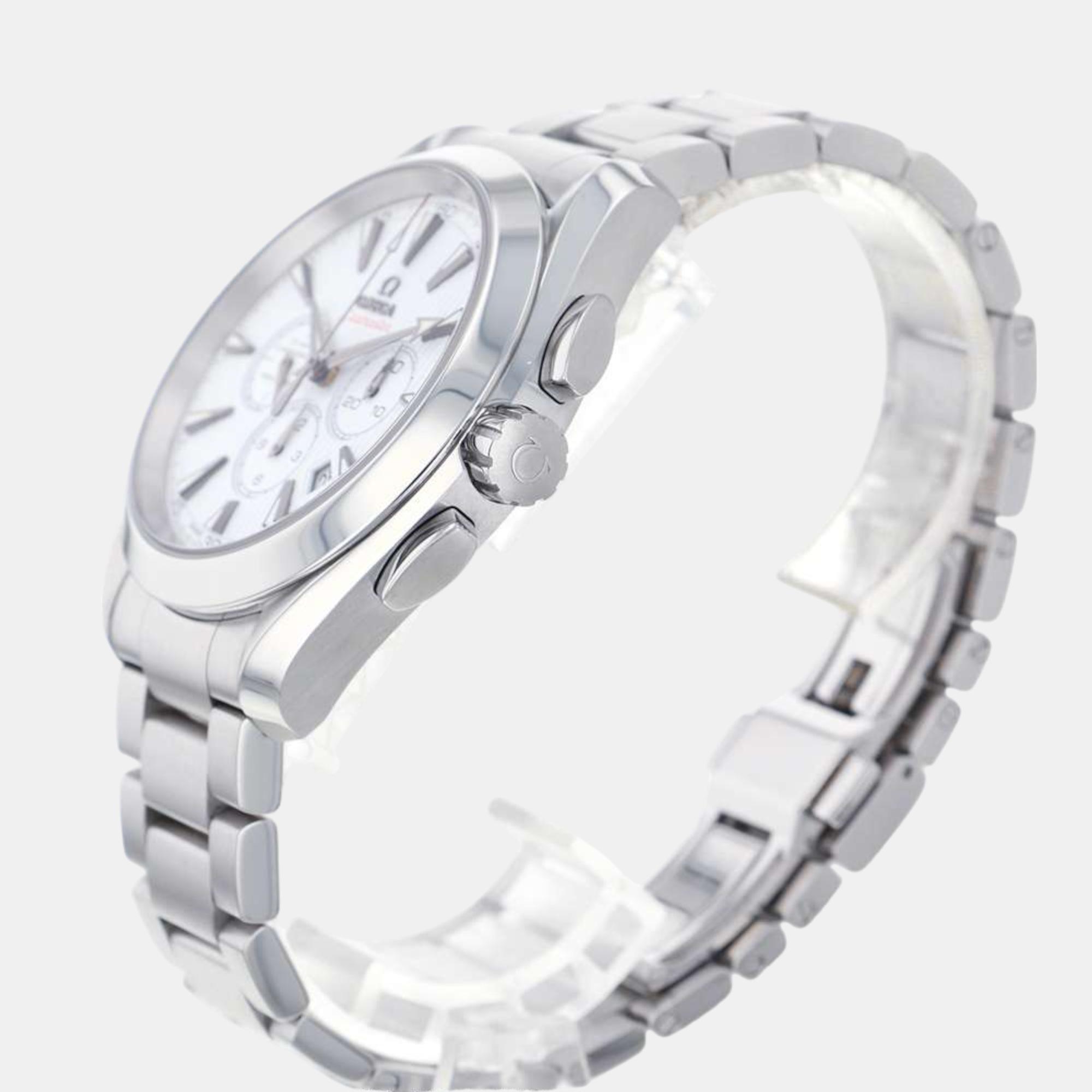 

Omega White Stainless Steel Seamaster Aqua Terra 231.10.44.50.04.001 Automatic Men's Wristwatch 44 mm