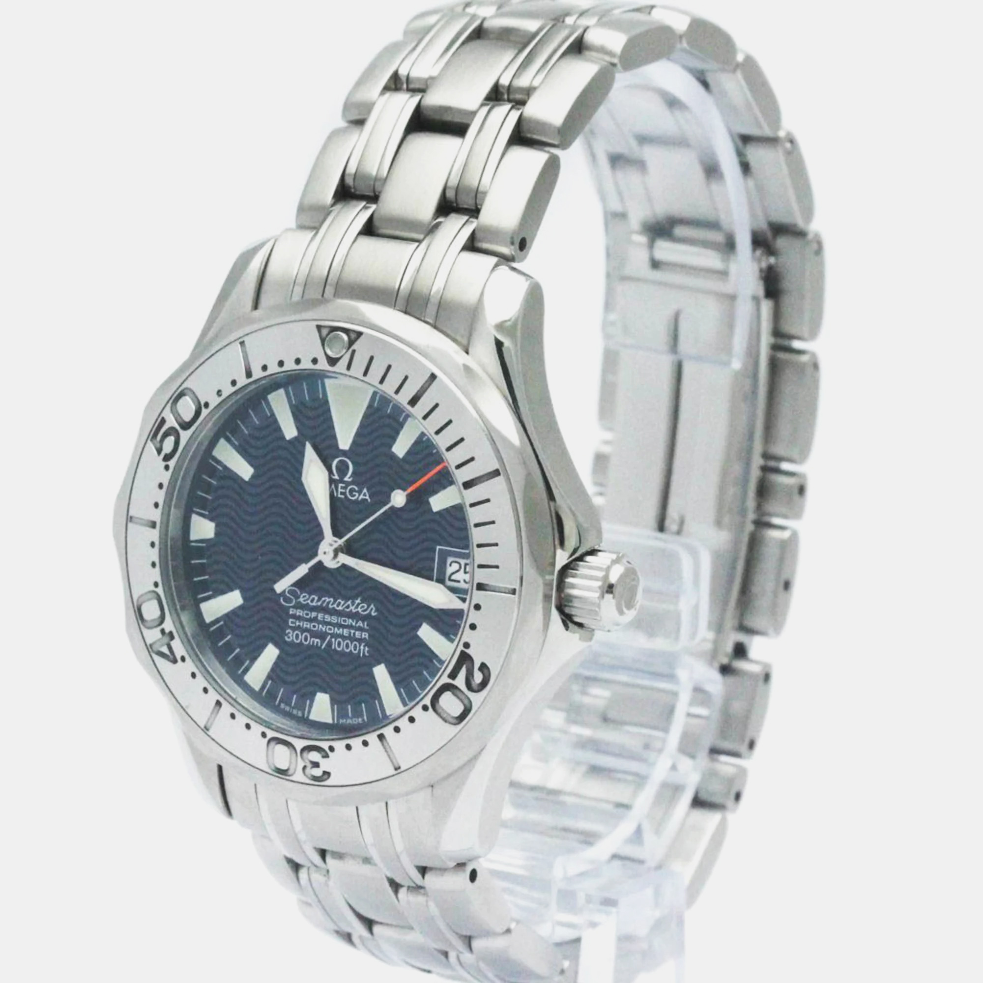 

Omega Stainless Steel Seamaster Professional 2554.80 Automatic Men's Wristwatch 36 mm, Blue