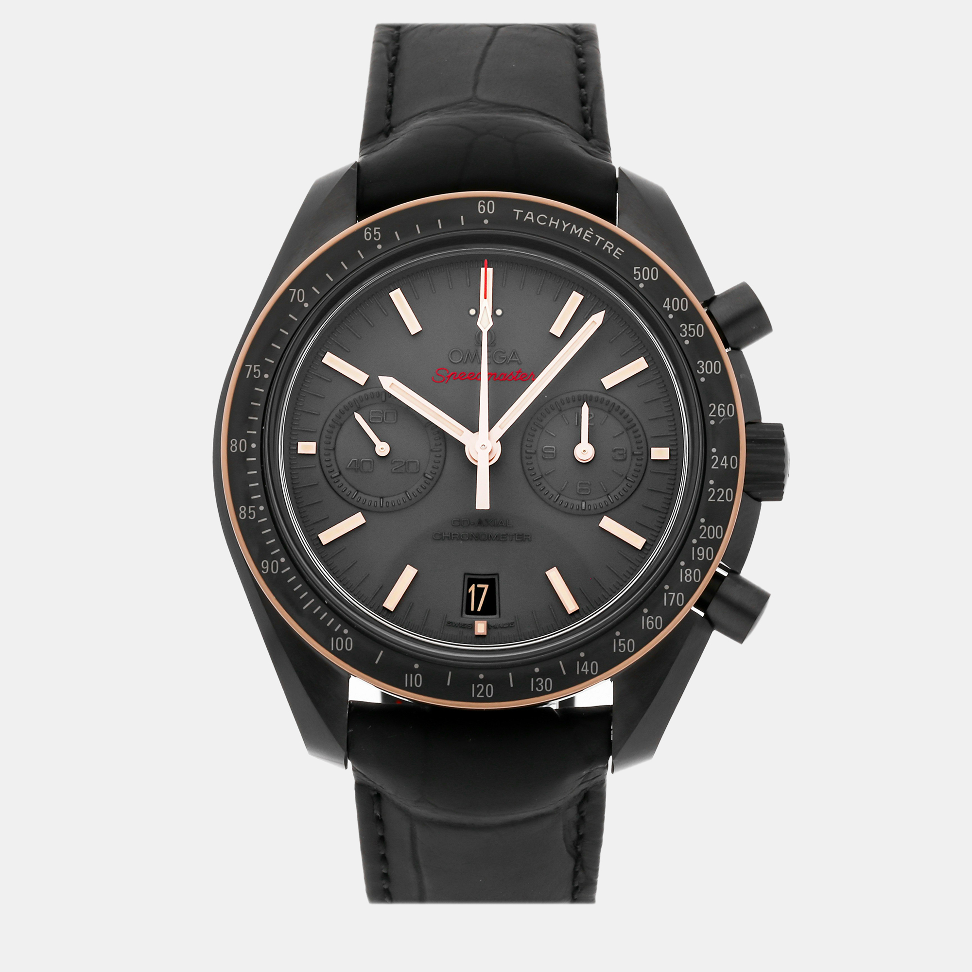 

Omega Grey Ceramic Speedmaster 311.63.44.51.06.001 Automatic Men's Wristwatch 44 mm