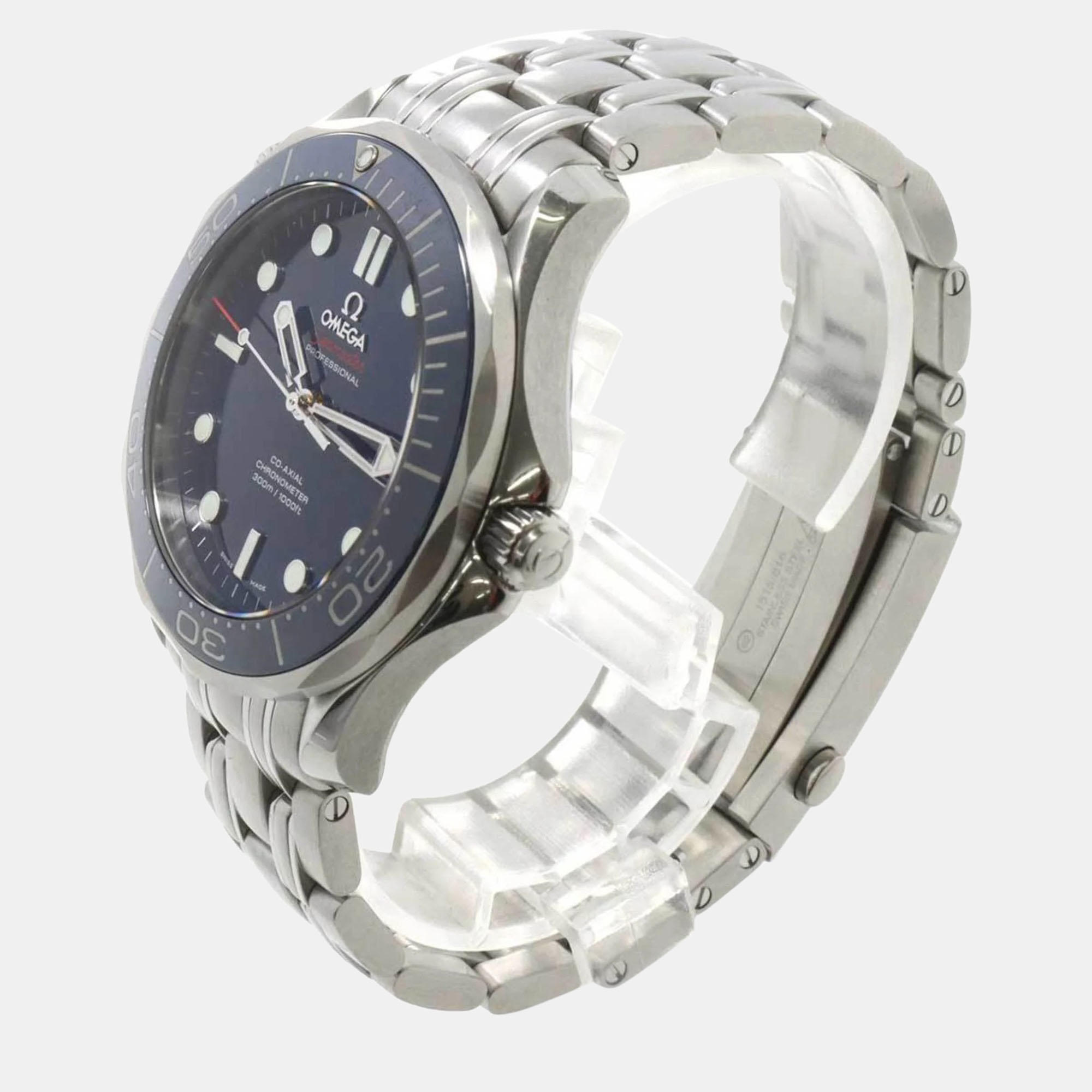 

Omega Blue Stainless Steel Seamaster 212.30.41.20.03.001 Automatic Men's Wristwatch 41 mm