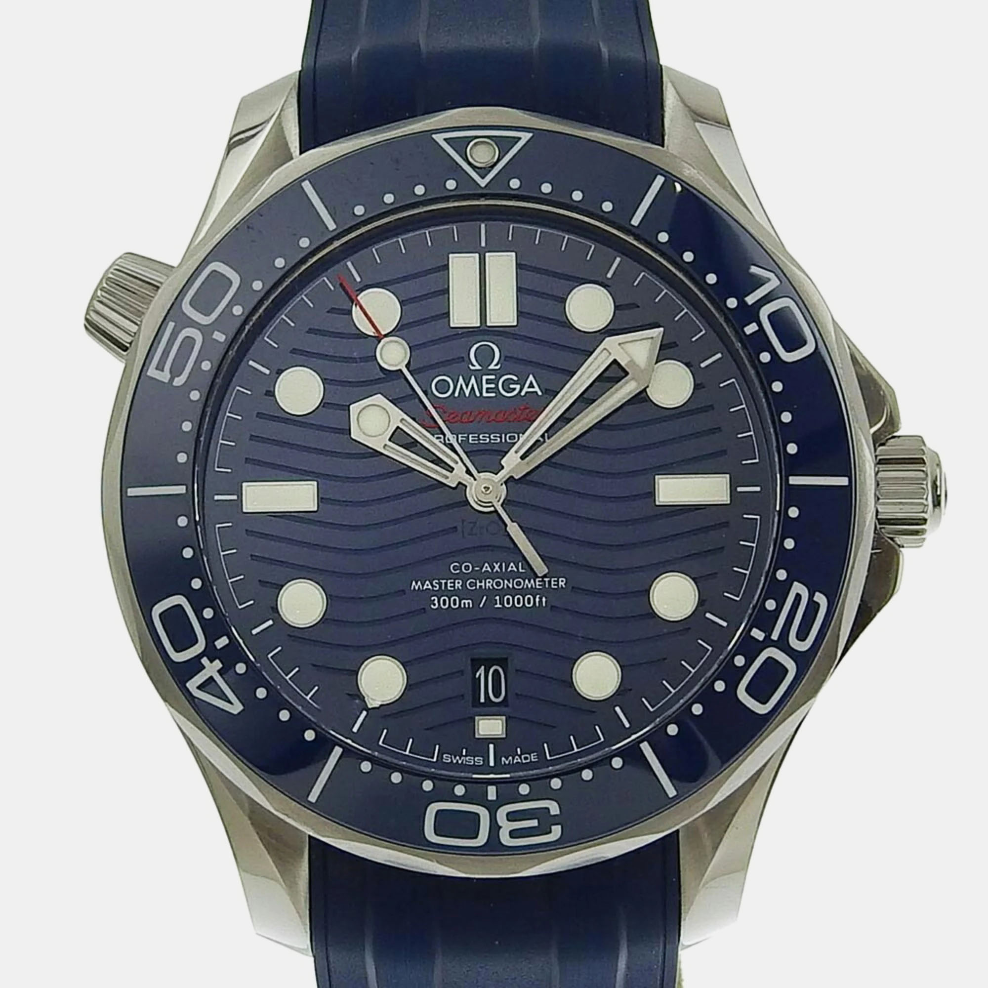 

Omega Blue Stainless Steel Seamaster 210.32.42.20.03.001 Automatic Men's Wristwatch 44 mm