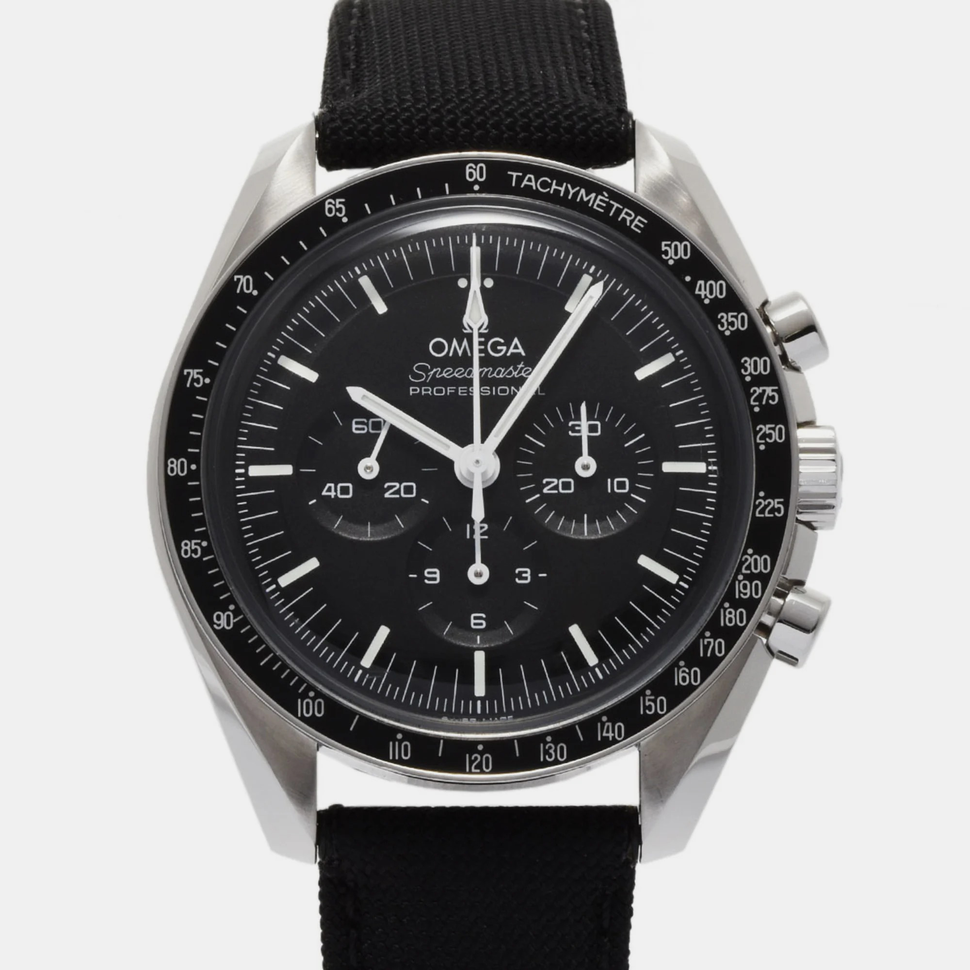 

Omega Black Stainless Steel Speedmaster 310.32.42.50.01.001 Manual Winding Men's Wristwatch 42 mm