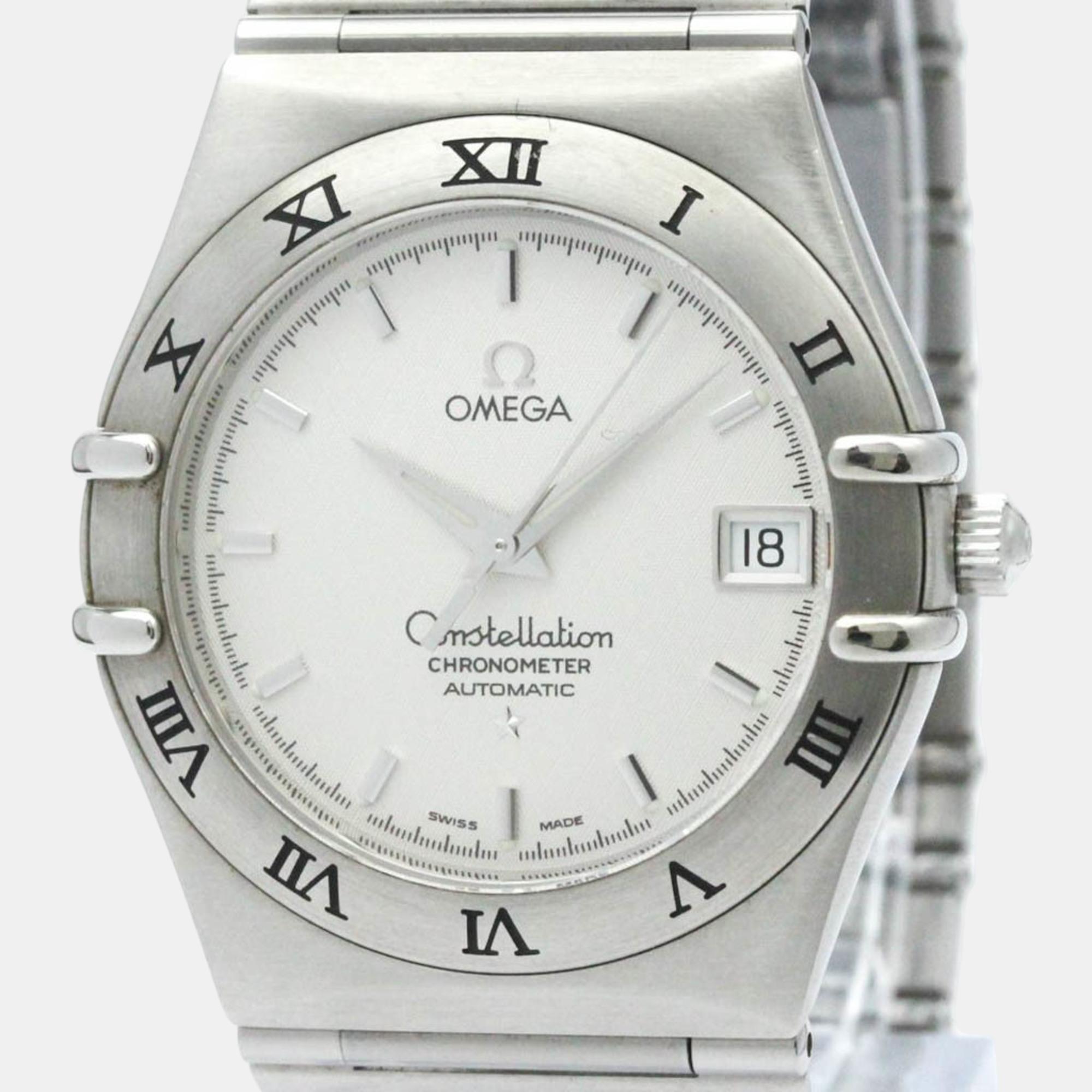 

Omega Silver Stainless Steel Constellation 1502.30 Automatic Men's Wristwatch 36 mm
