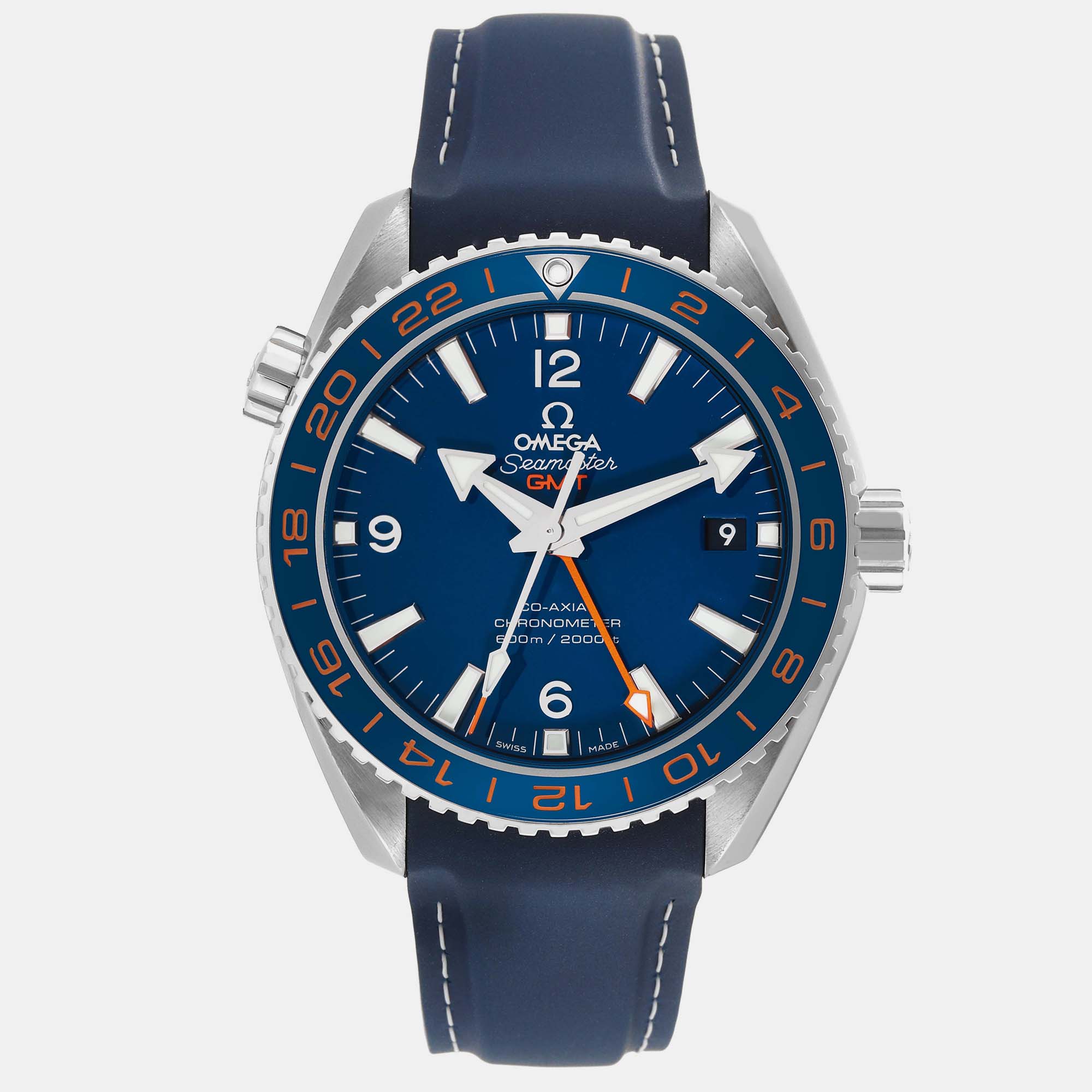 

Omega Blue Stainless Steel Seamaster Planet Ocean 232.32.44.22.03.001 Automatic Men's Wristwatch 44 mm